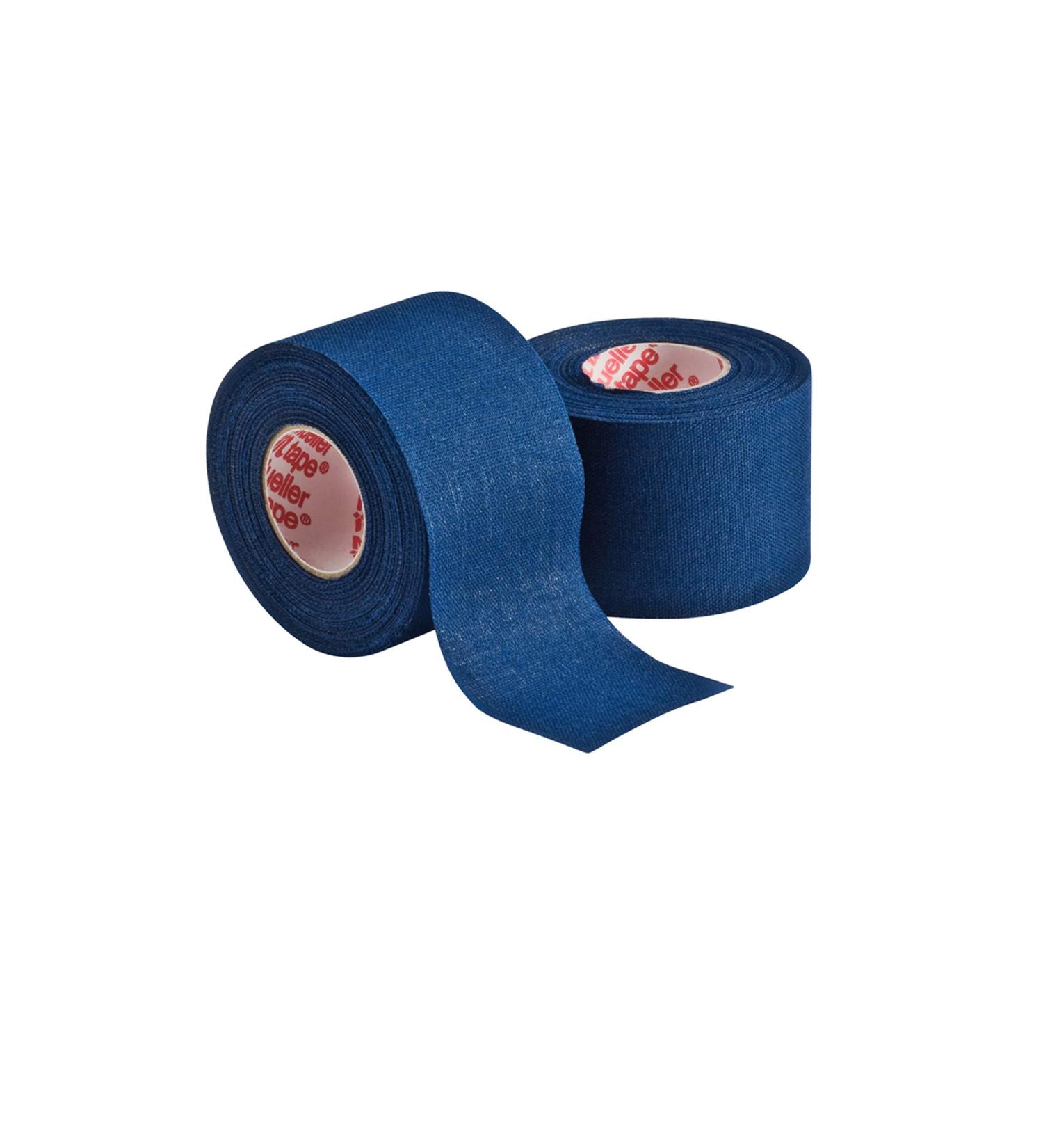 Mueller Sports Medicine Athletic Tape, 1.5" X 10yd Roll, Navy Blue, 2 pack
