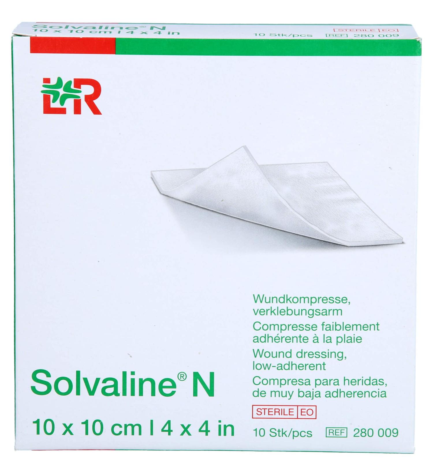 Buy Solvaline N Sterile Compresses 10x10 cm - Pack of 10 for Wound Care | International Shipping Available - Buy Online on GoSupps.com