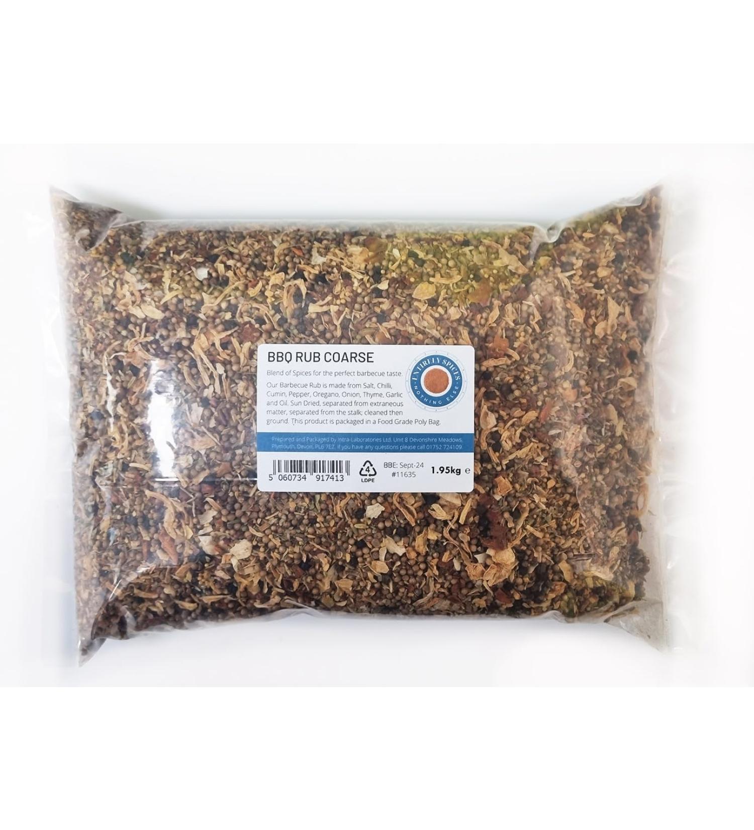 Entirely Ingredients BBQ Rub - Course 1.95kg - Selected for the Premium Quality - Food Grade