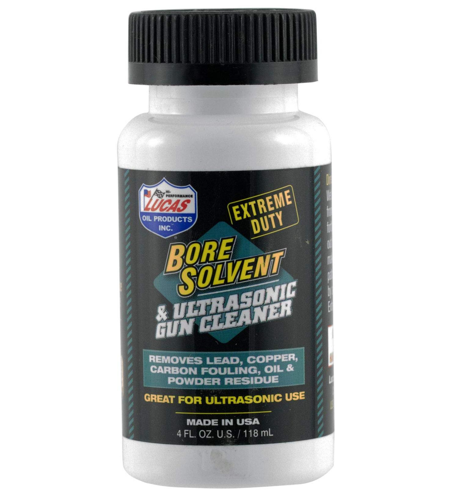 Lucas Oil Gun Cleaner - Extreme Duty Bore Solvent & Ultrasonic Cleaner - Grape Scent - 4.00 oz Bottle - Buy Online on GoSupps.com
