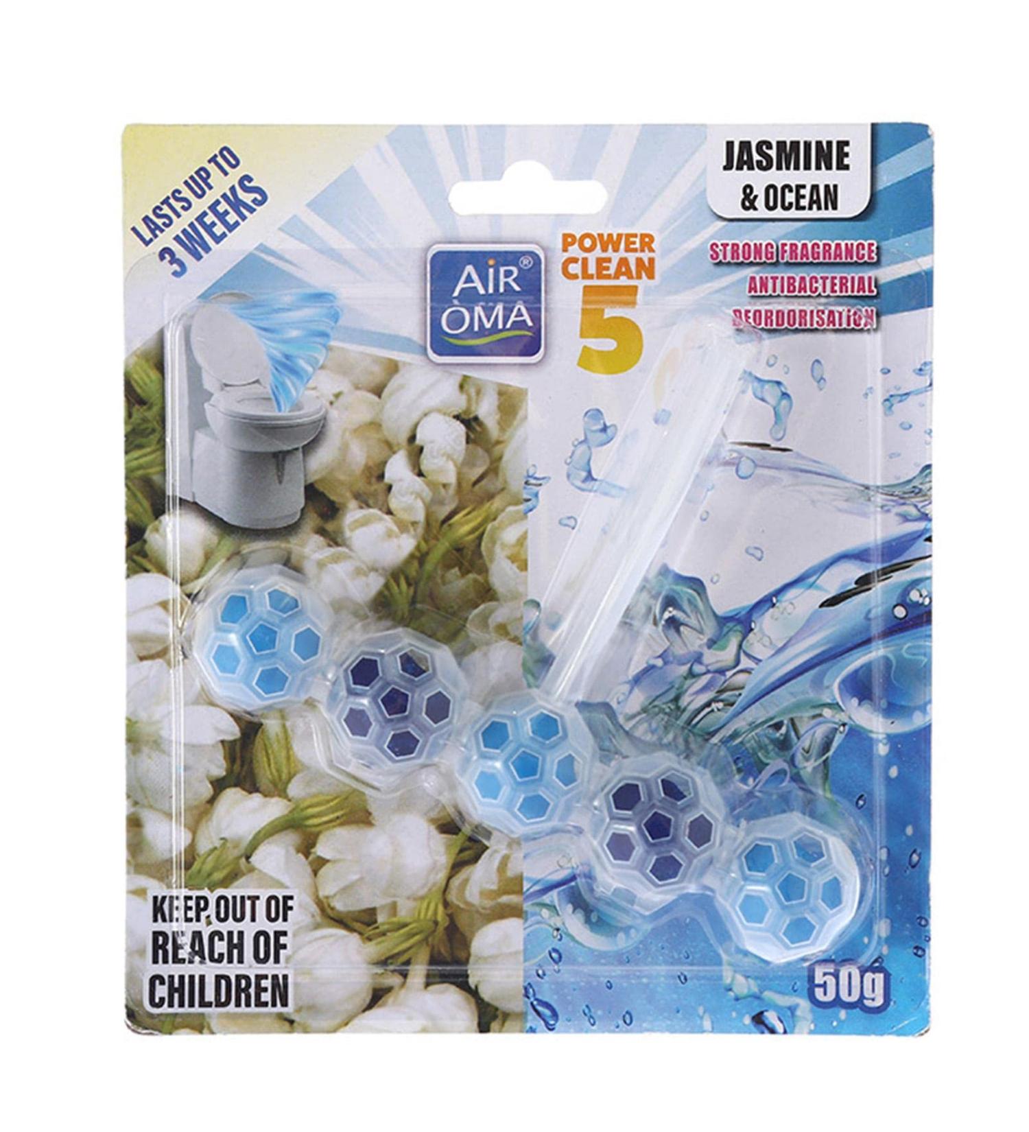 Toilet Cleaner - 5 in 1 Toilet Rim Block Smell Eliminator - Cleaning Ball with Lemon Jasmine Rose Pine Wood 4 Fresh Fragrances for Toilet Cleaning Anti Limescale and Deodorizing Windowew - Buy Online on GoSupps.com