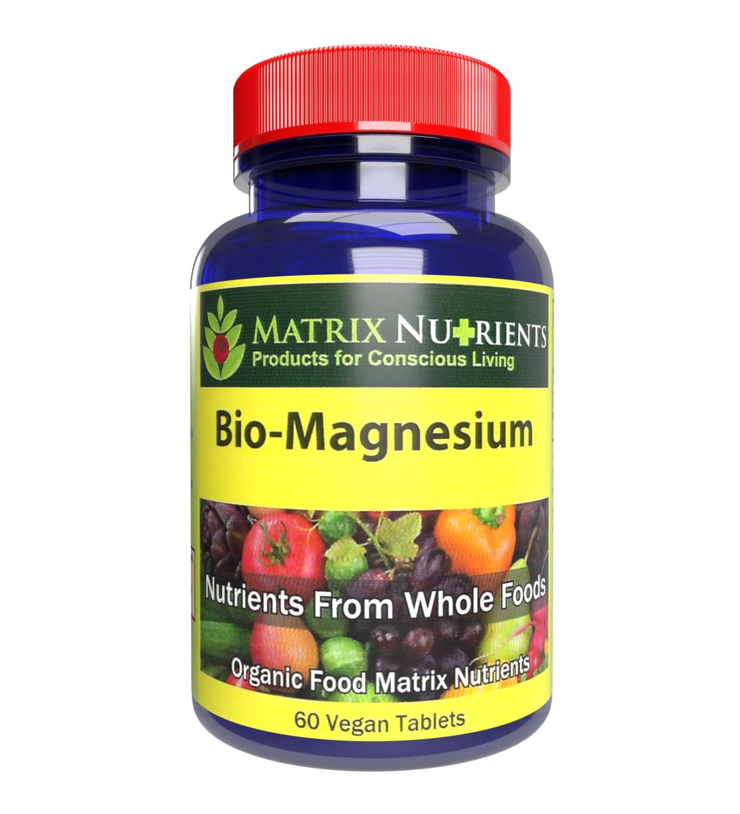 BIO-Magnesium - Premium Magnesium Supplement for: Energy Blood Pressure Muscle Function Sleep Nerve Function Blood Sugar Levels and More! - Vegan Tablets (60ct) - Buy Online on GoSupps.com