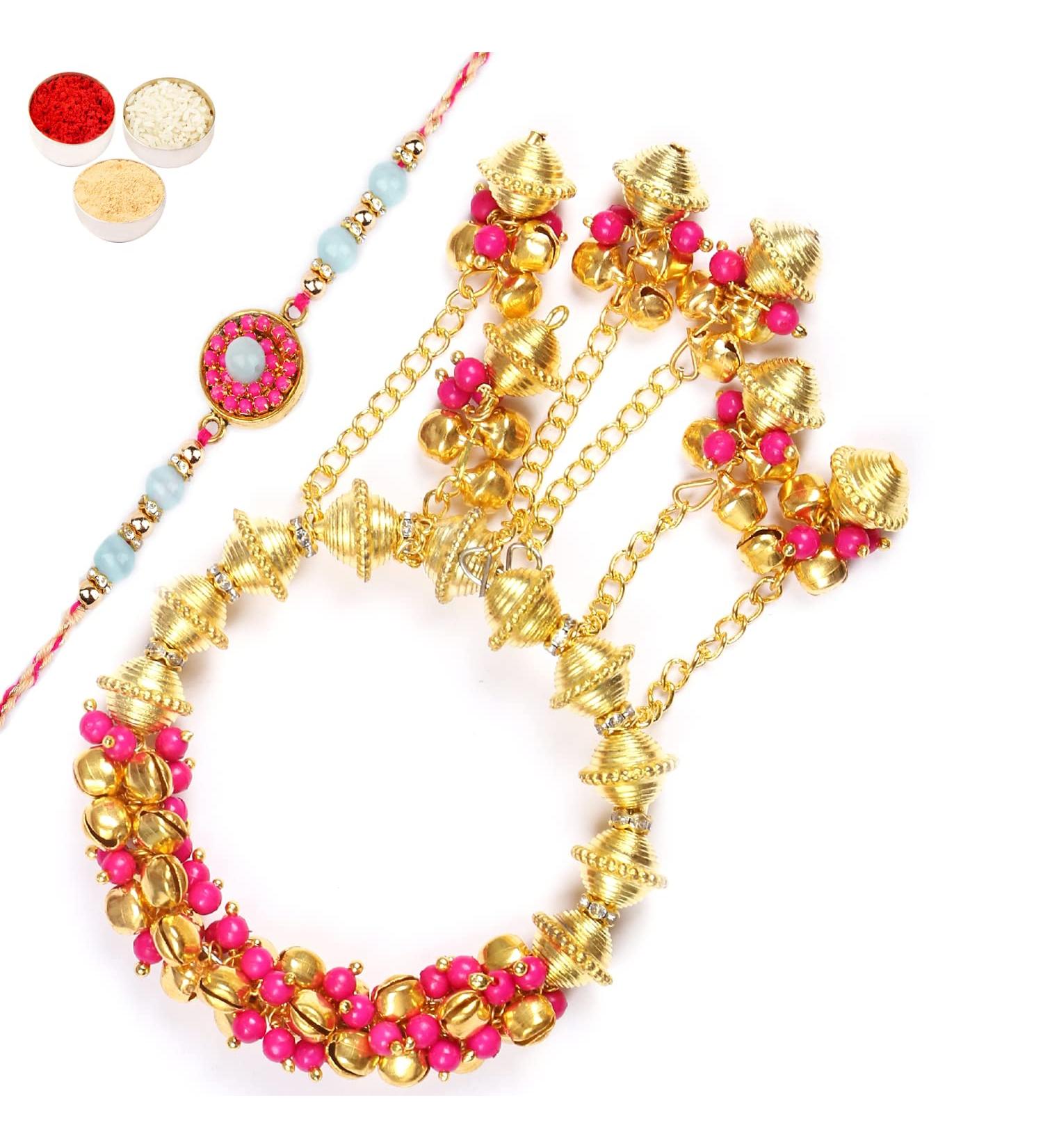 Ghasitaram Gifts Rakhis Online - Rakhi for Brother-PG-22 Bhaiya Bhabhi Rakhi Rakhi Set only - Buy Online on GoSupps.com