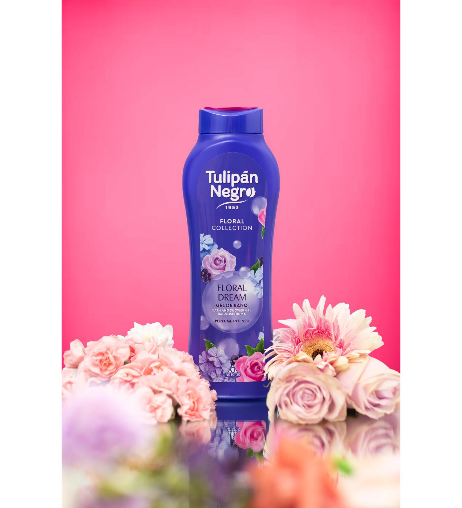 BRISEIS SA Black tulip floral bath gel moisturizing sleep 650 ml exotic and sustainable floral scent daily body care - Buy Online on GoSupps.com