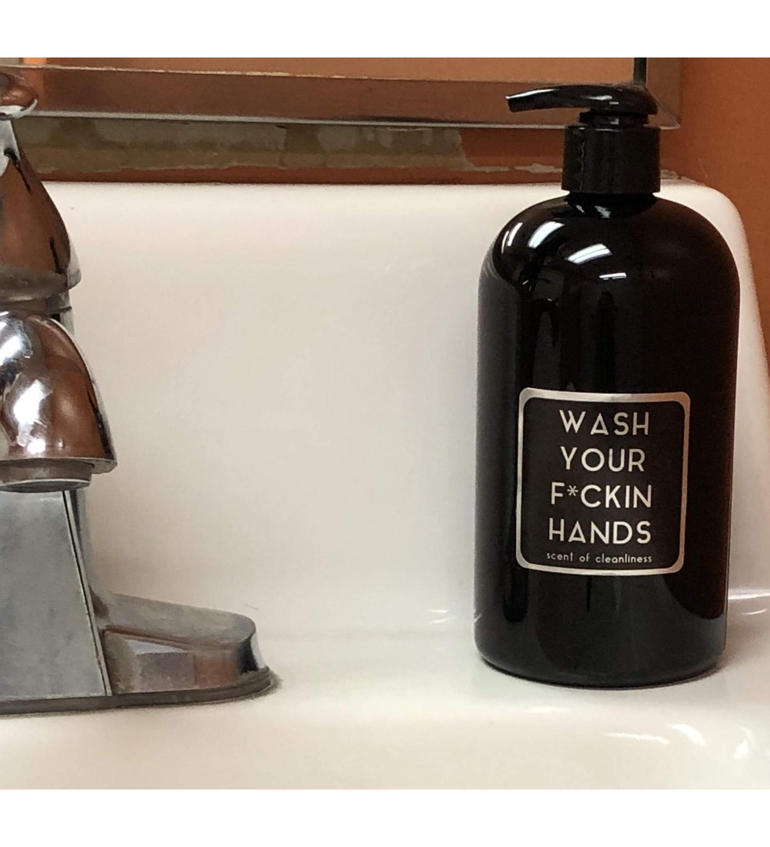 Wash Your Hands!!!!!! 500 ml - 16.9 fl oz - Hand Wash by RUDE DUDE CANDLE CO.