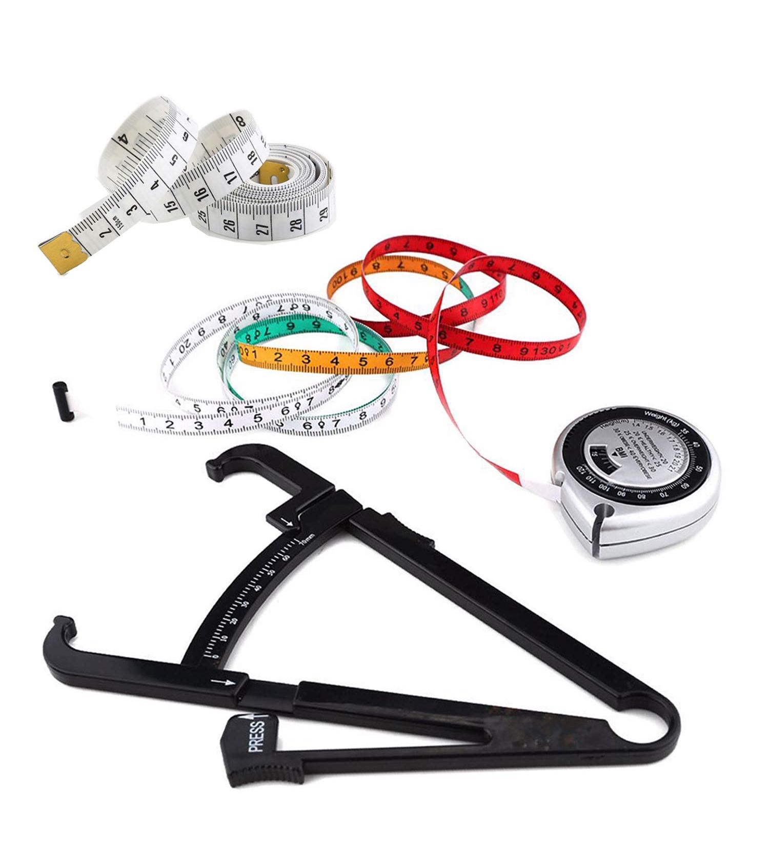 2020 T&Kira Body Fat Caliper & BMI Tape Measure Kit for Fitness & Weight Loss - Buy Online on GoSupps.com