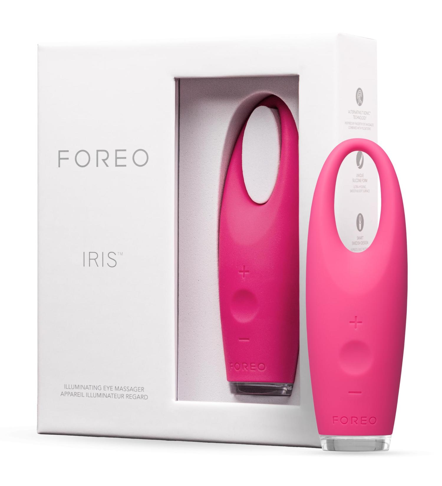 Foreo Iris Illuminating Eye Massager for Puffy Eyes & Dark Circles | Eye Bags Remover | Enhances Cream Absorption | Ultra-Hygienic Silicone | Antiaging Care - Buy Online on GoSupps.com