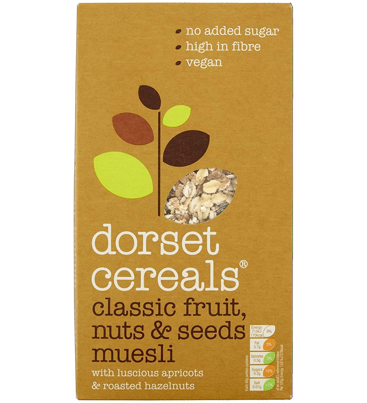 Dorset Cereals Assortment Classic Fruit Nuts and Seeds Muesli 2 x 600g