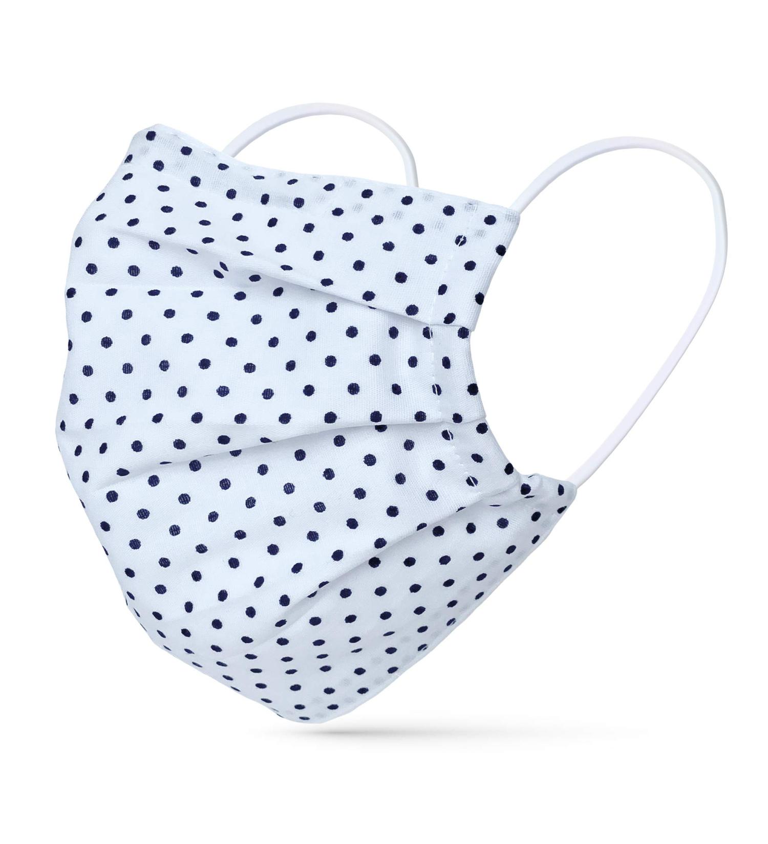 Dance Pattern Face Mask for Adults - Washable 100% Cotton Oeko-Tex Standard 100 with Nasal Bracket & Filter Bag - Stylish Thin Black & White Spot Design - M/L Size - Buy Online on GoSupps.com
