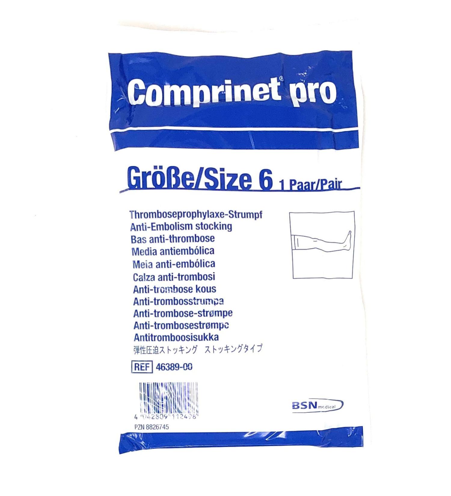 COMPRINET pro stockings thigh length size 6 white 2 pcs