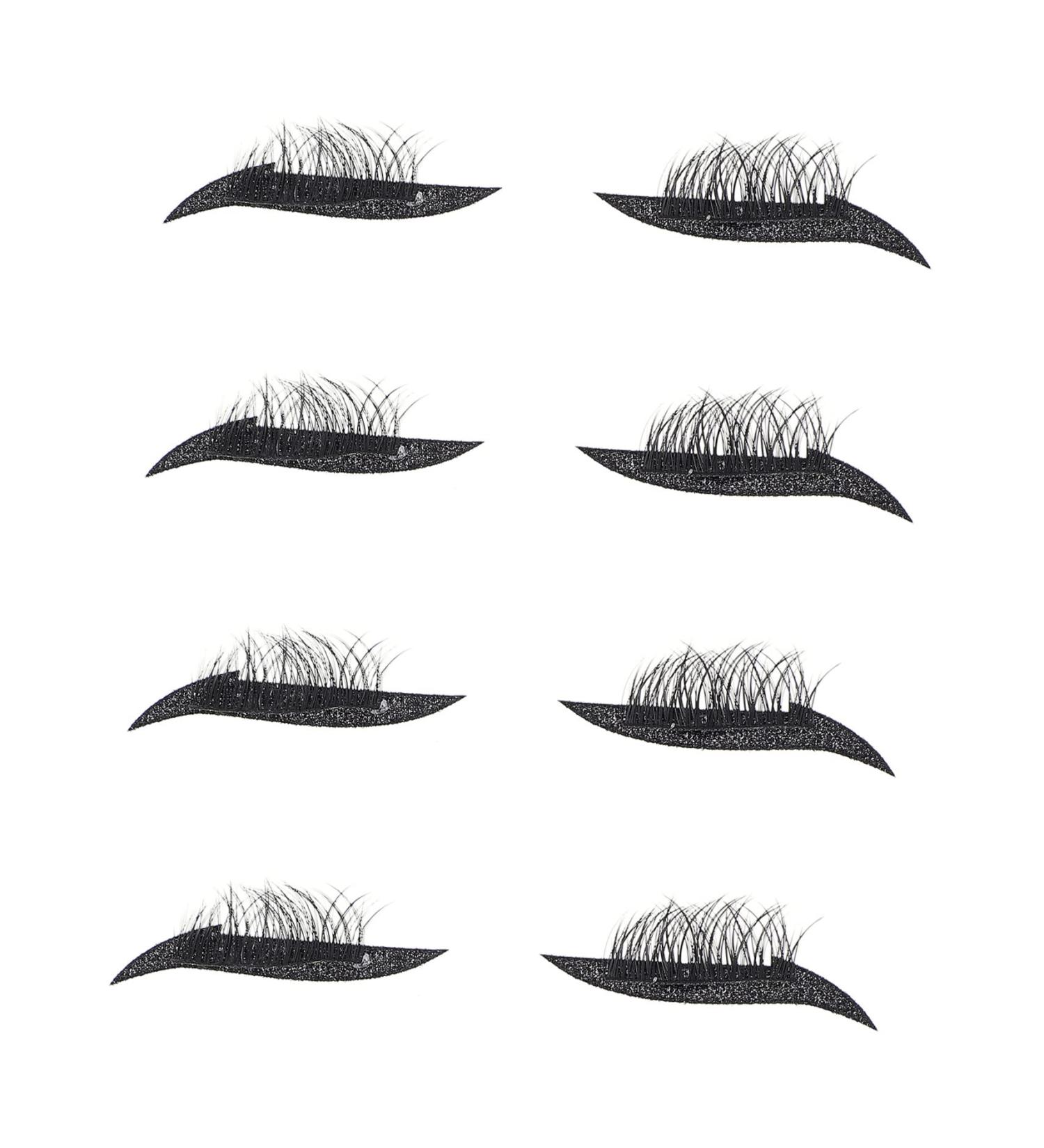 FOMIYES 4 pairs Sticker Eye Adhesive Tools Tape with Decals for Eyelash Glitter Line Waterproof Black - Buy Online on GoSupps.com
