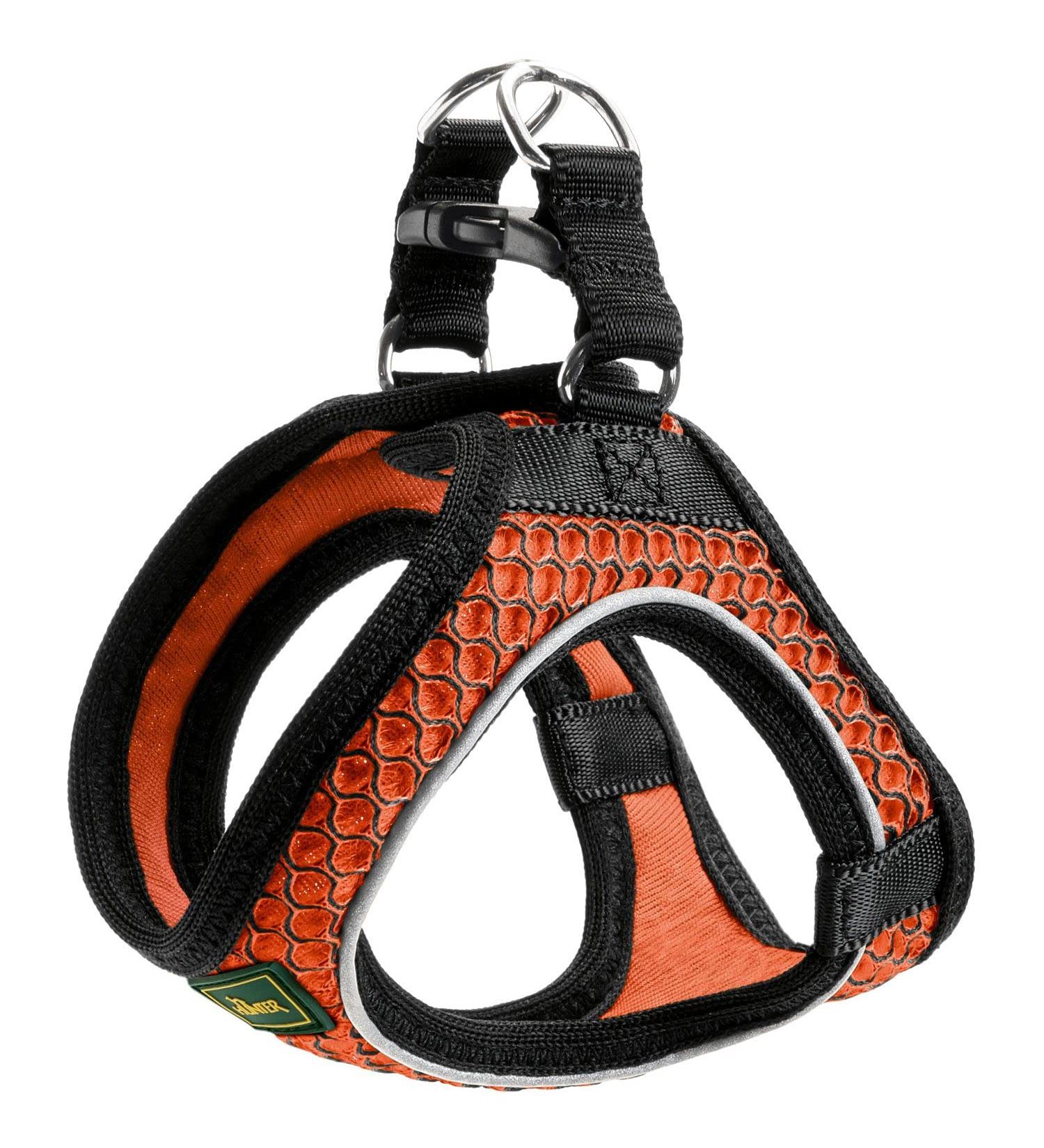 HUNTER HILO COMFORT Harness for Small Dogs - Orange Mesh with Reflective Elements Size M | International Shipping Available - Buy Online on GoSupps.com