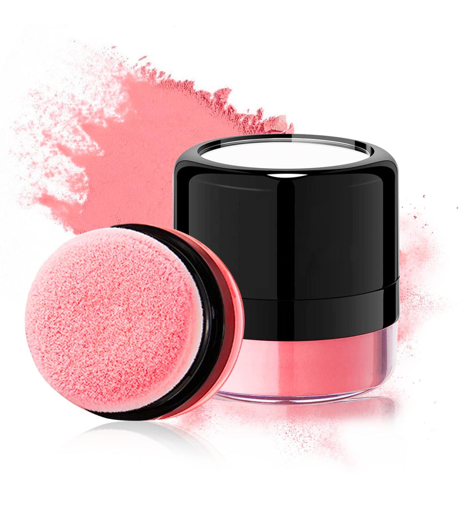 Long-Lasting Waterproof Loose Powder Blush - Matte Natural Pink Air Cushion Blush for Cheeks Tint - Korean Makeup - 02 Orange Pink - Buy Online on GoSupps.com