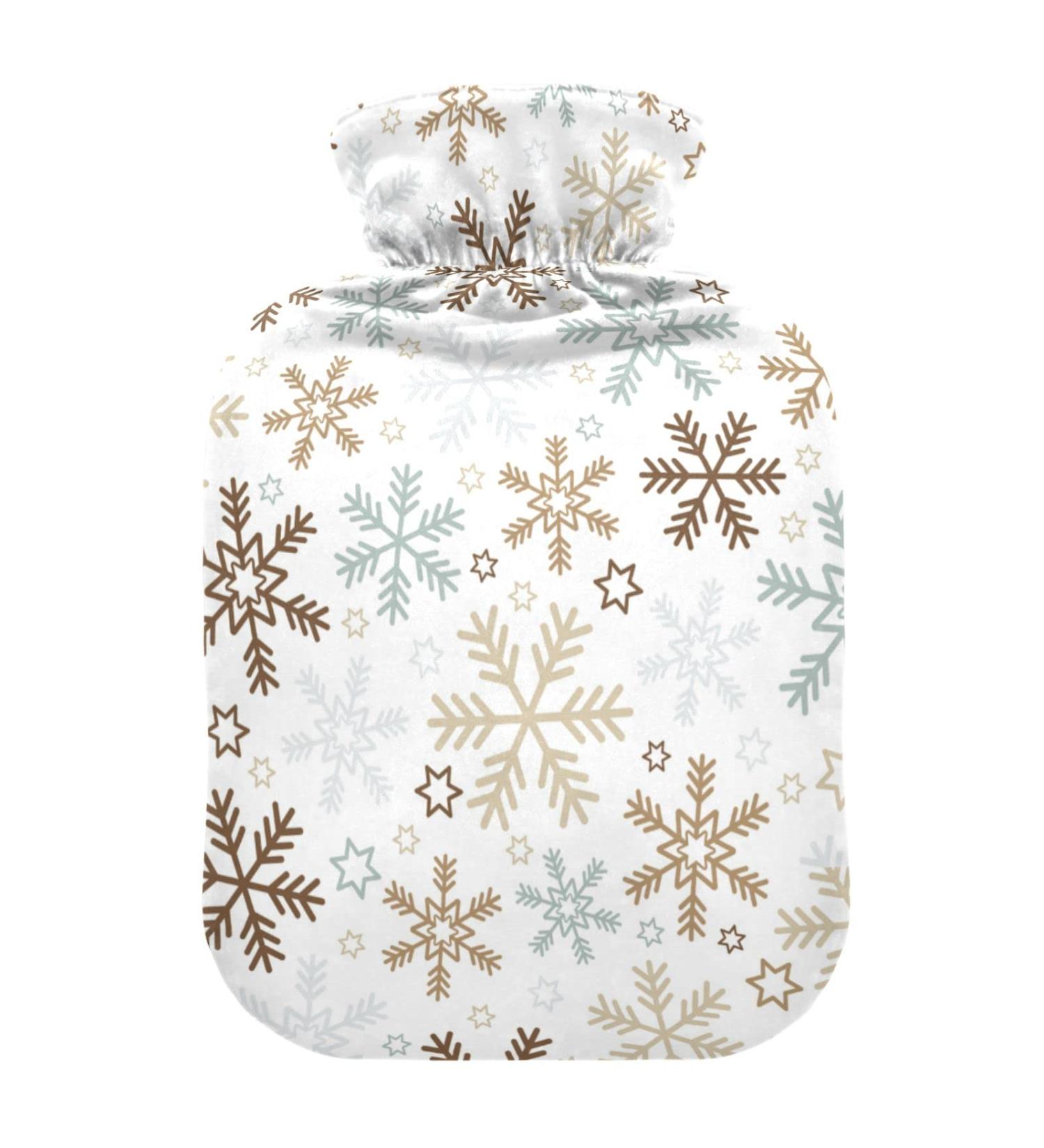 Winter Christmas Snowflake Heat Bottle - 1L Pain Relief Warm-Up Bag for Muscle Injuries - Buy Online on GoSupps.com