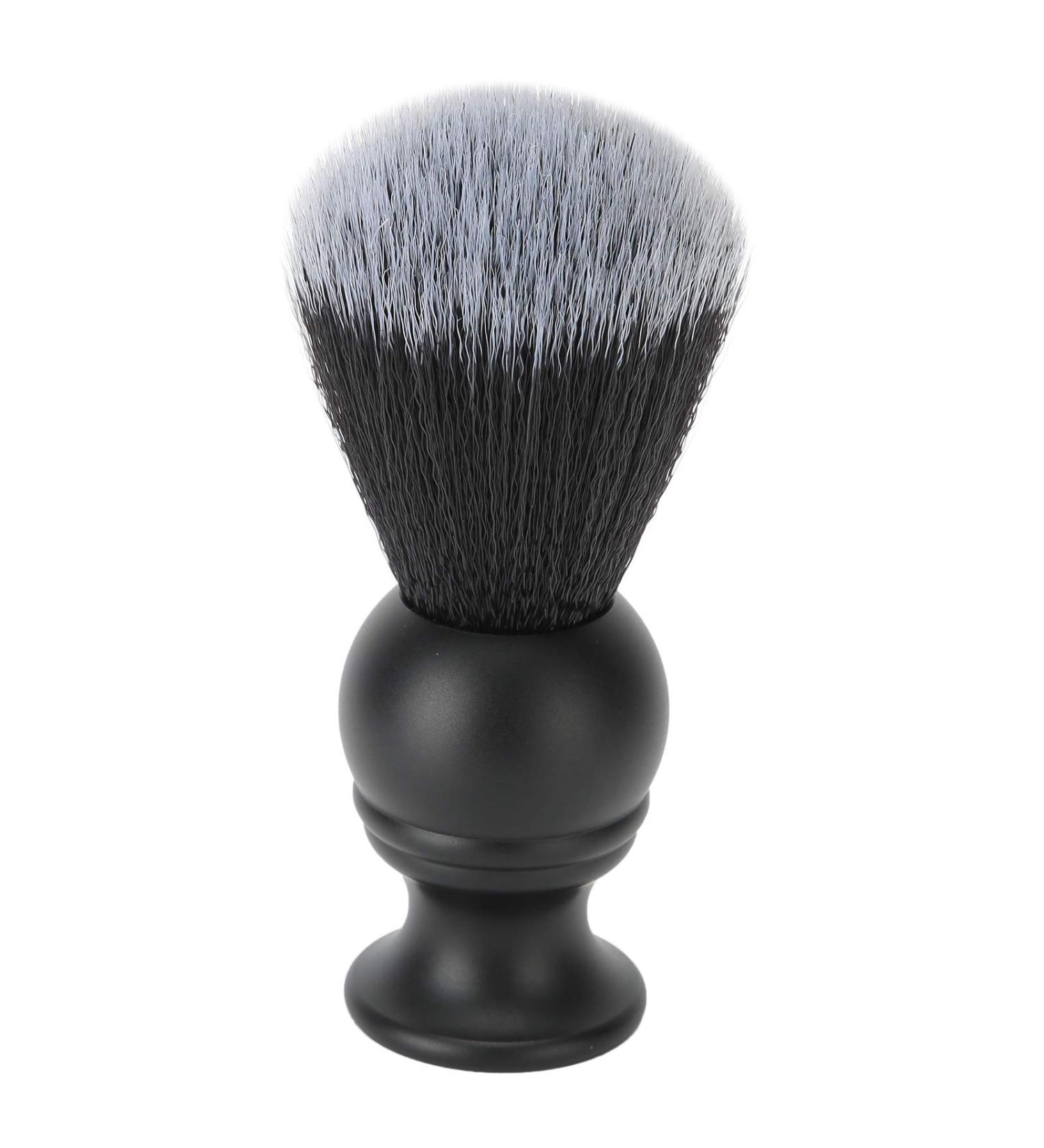 Premium Nylon Shaving Brush for Men - Soft Hair & Metal Handle for Smooth Shaving Foam - Buy Online on GoSupps.com