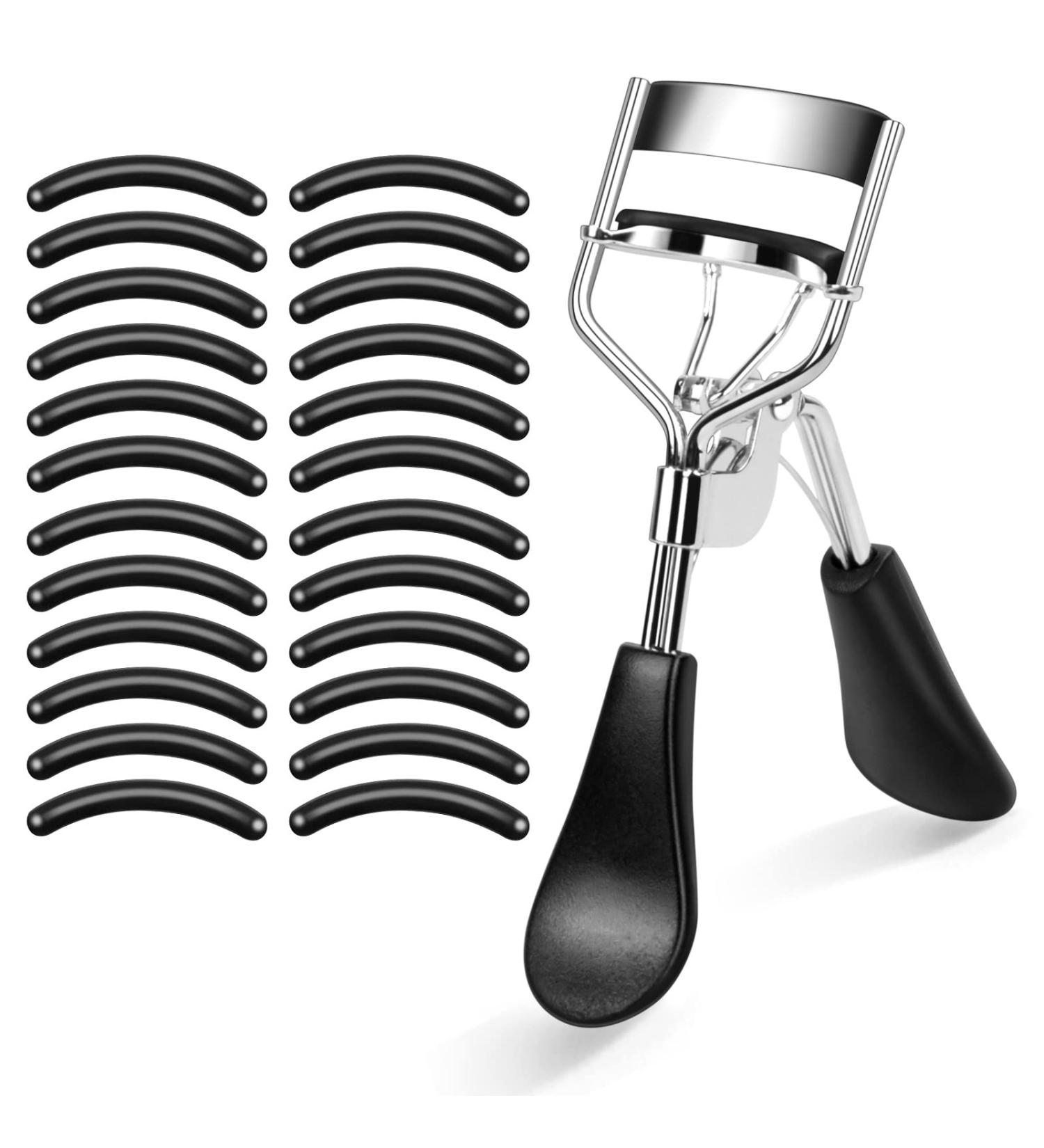 Doryum Eyelash Curler Kit Eyelash Curler for Women Professional Makeup Tool For Eyelashes with 24 Eyelash Curler Replacement Silicone Pads Eye Makeup Set for Create Natural Charming Eyes (Black) - Buy Online on GoSupps.com