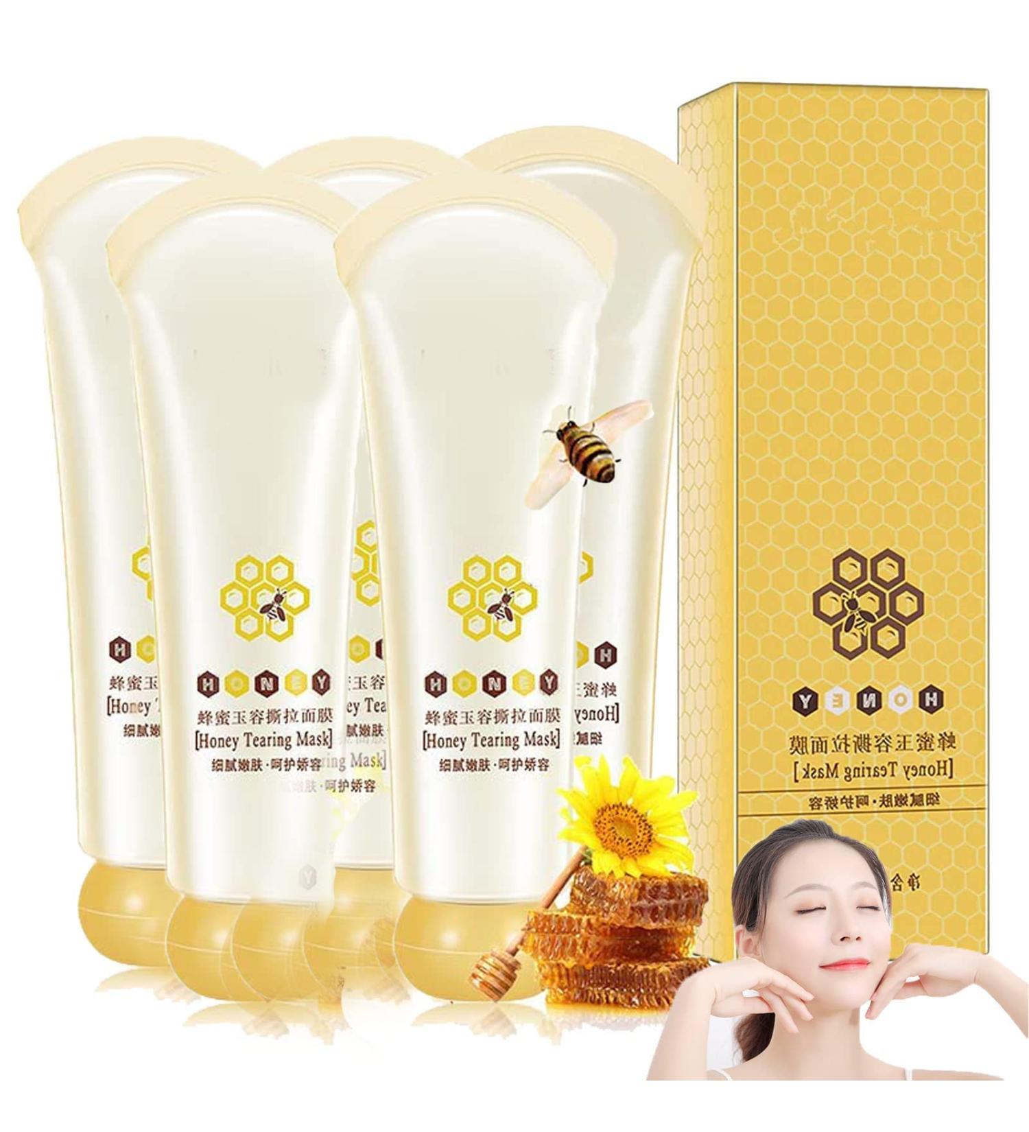Masque de miel Masque de visage au miel Masque de d chirure du miel Masque de peluche Contr le de l'huile Dissolvant Masquez les pores propres la peau morte Masque de miel pour le visage (5 PCS) - Buy Online on GoSupps.com