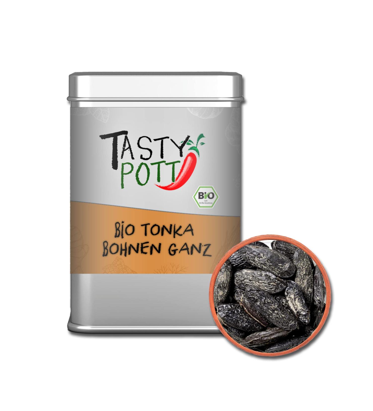 Jeske Sports Supplies Tasty Pott Organic tonka beans whole 70 g bag baking cake spices sweet dessert fragrant ice cream chocolate cookies cooking and spices can - Buy Online on GoSupps.com