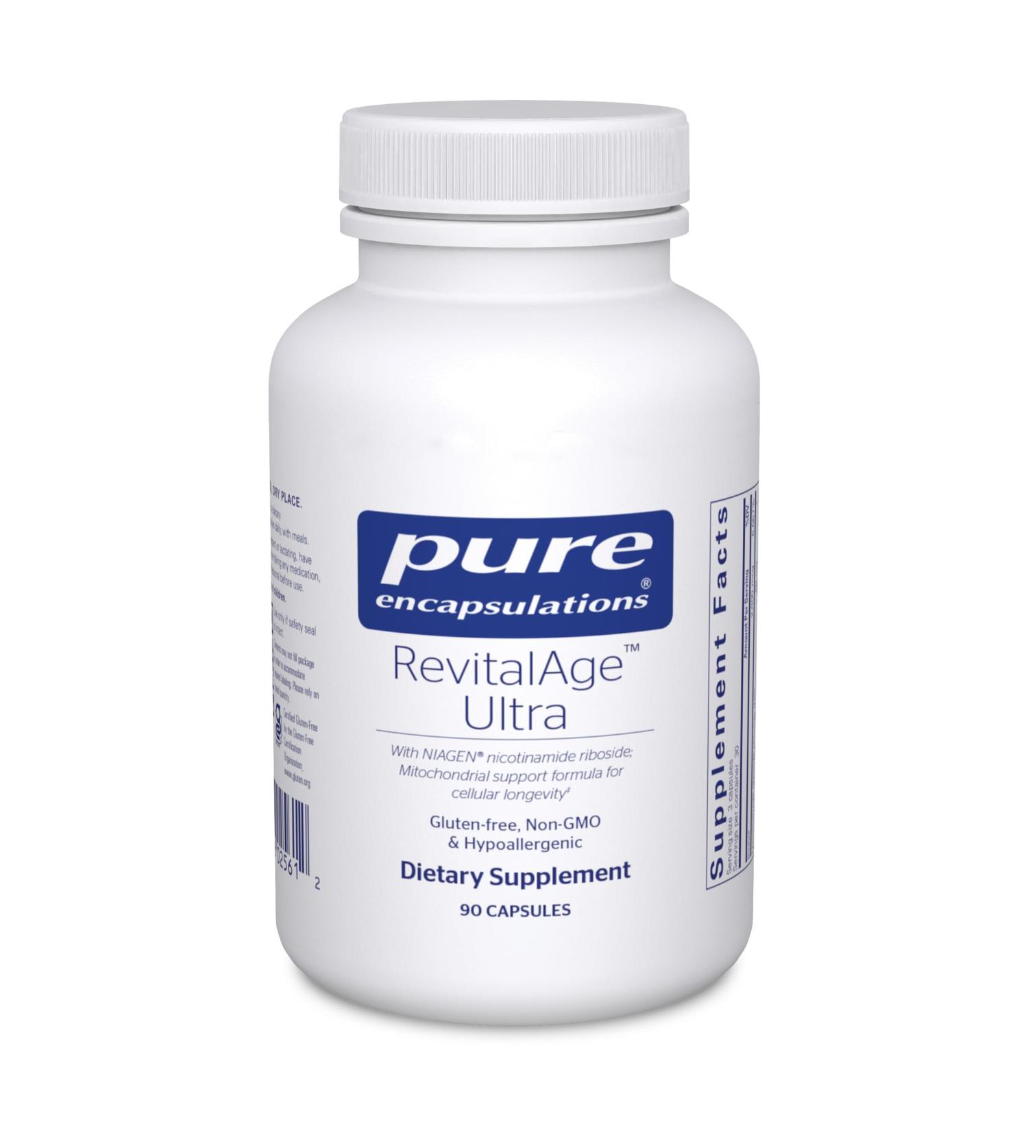 Pure Encapsulations RevitalAge Ultra 90s - Healthy Aging Support Mitochondrial Boost Antioxidant-Rich Gluten-Free & Non-GMO - Buy Online on GoSupps.com