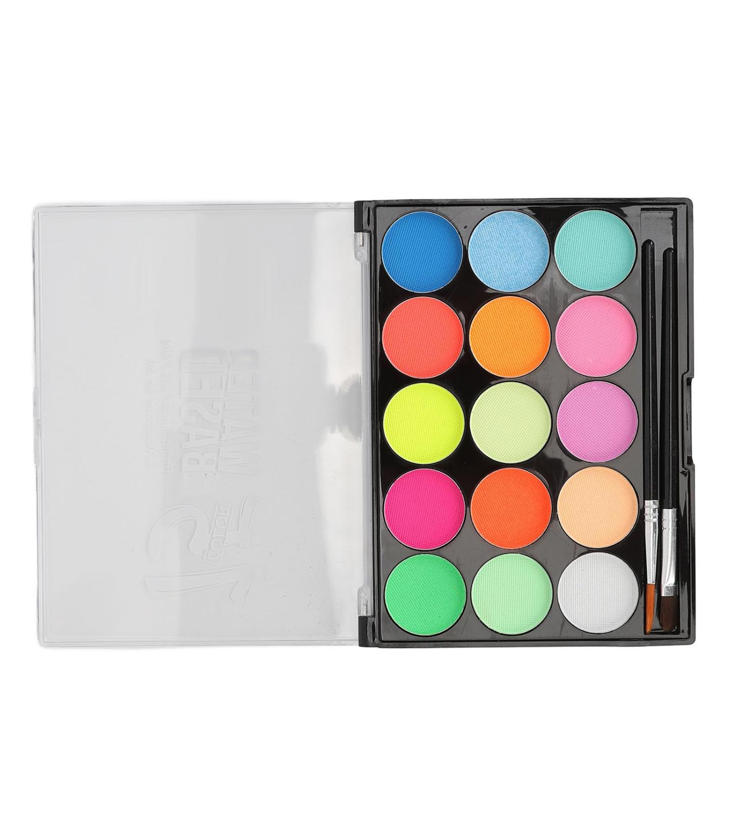  Zisemeil Children's Face Paint Kit 15 Colors Water-Based Body Paint Palette Washable Makeup Kit Halloween Cosplay Party 30g (Type B) - Buy Online on GoSupps.com