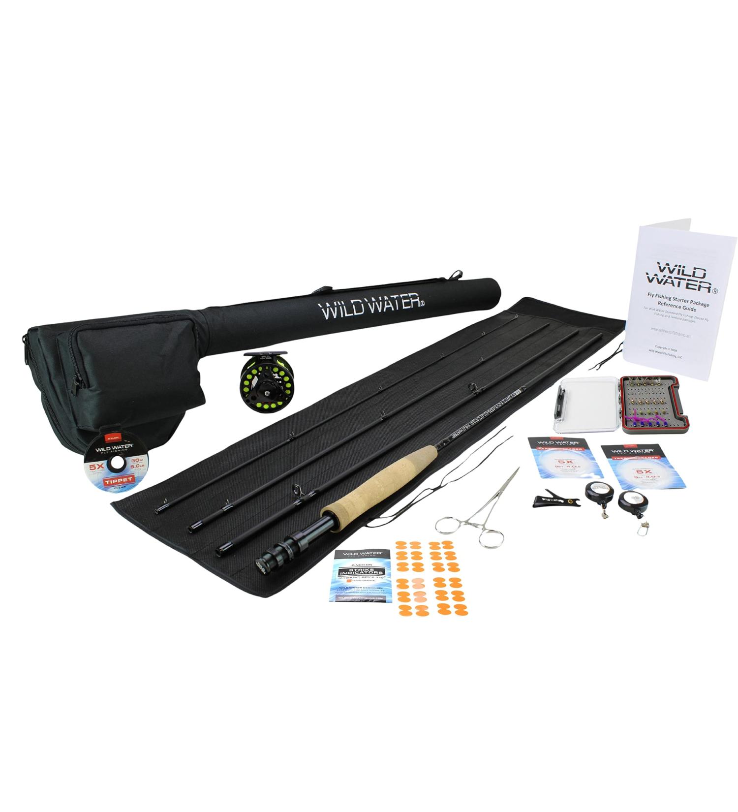 Wild Water Fly Fishing Complete Deluxe 3wt 10ft Euro Nymphing Kit Rod & Reel Combo - Buy Online on GoSupps.com