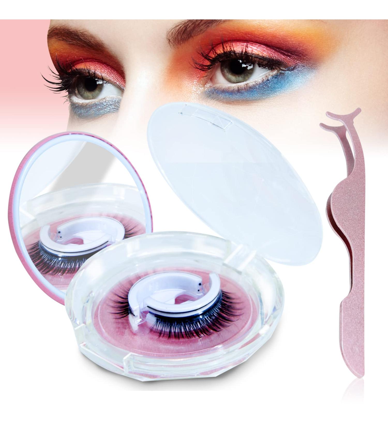 Self-Adhesive Reusable False Eyelashes | Waterproof No Glue with Clip & Mirror - Worldwide Shipping - Buy Online on GoSupps.com