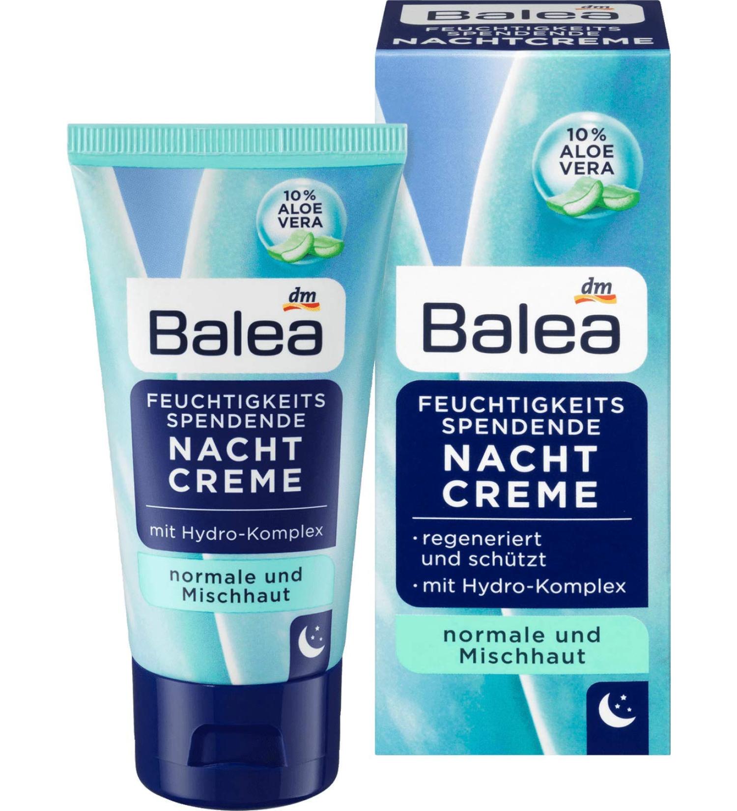 Whale Balea Moisturizing night cream pack of 3 3 x 50 ml - Buy Online on GoSupps.com