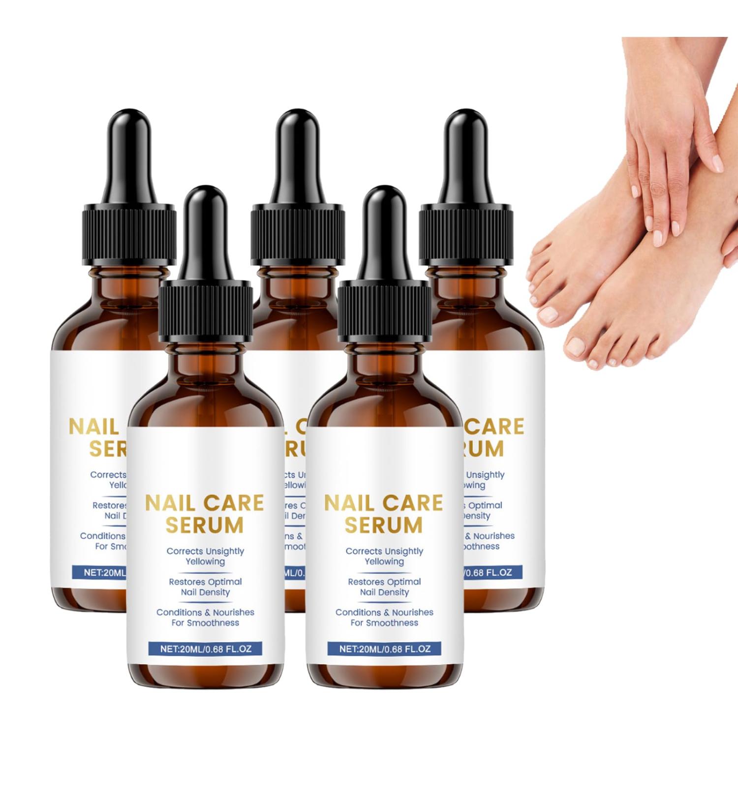 VKaoess Nail care serum with cuticle oil and nail strengthener Nail repair for growth and damaged nails Extra strong nail hardener with strengthening nail polish for toenails 5 Bottles - Buy Online on GoSupps.com