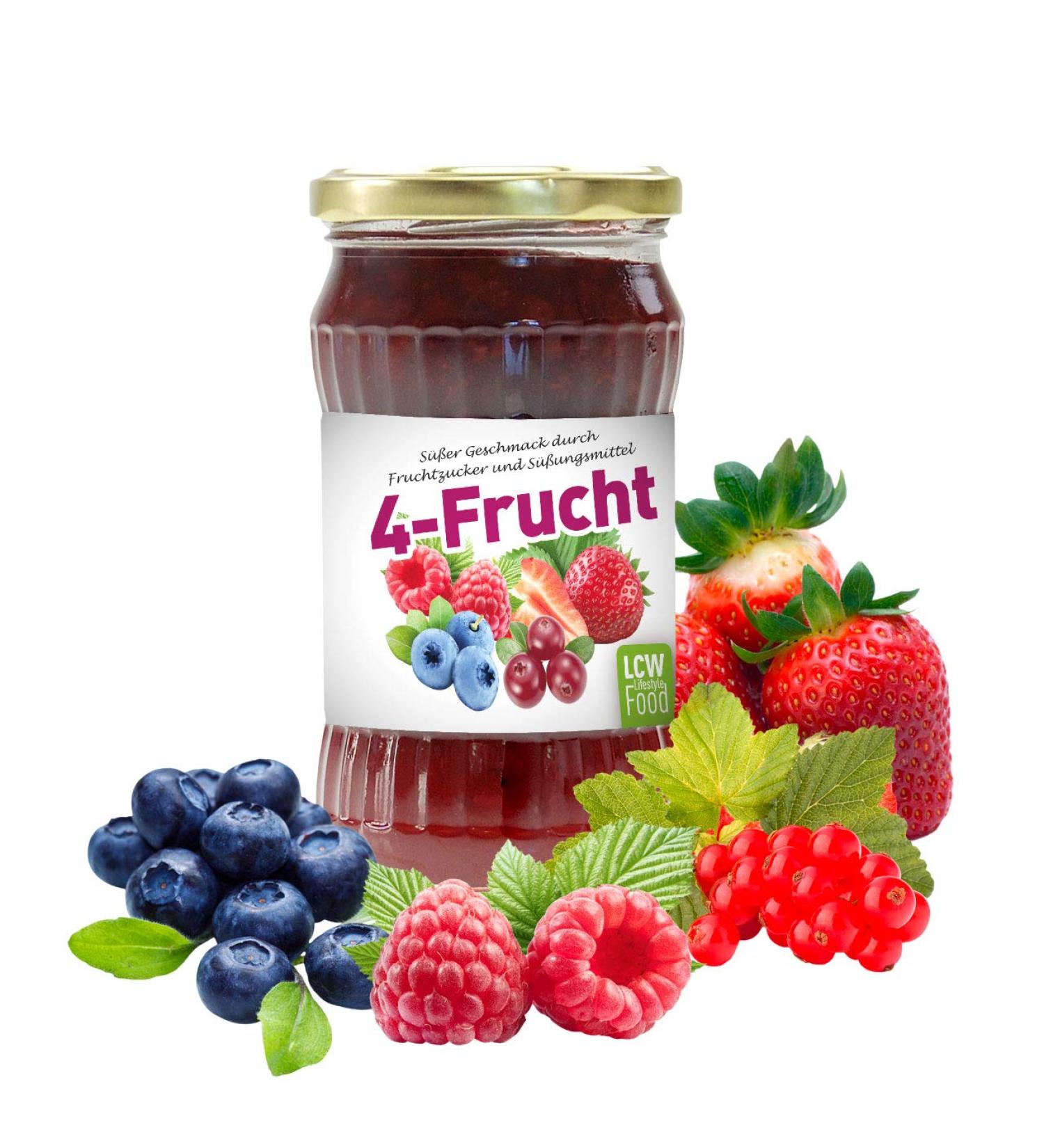 Buy LCW 340g Fruit Spread with Fructose & Sweeteners - 4 Fruit Varieties | International Shipping Available - Buy Online on GoSupps.com