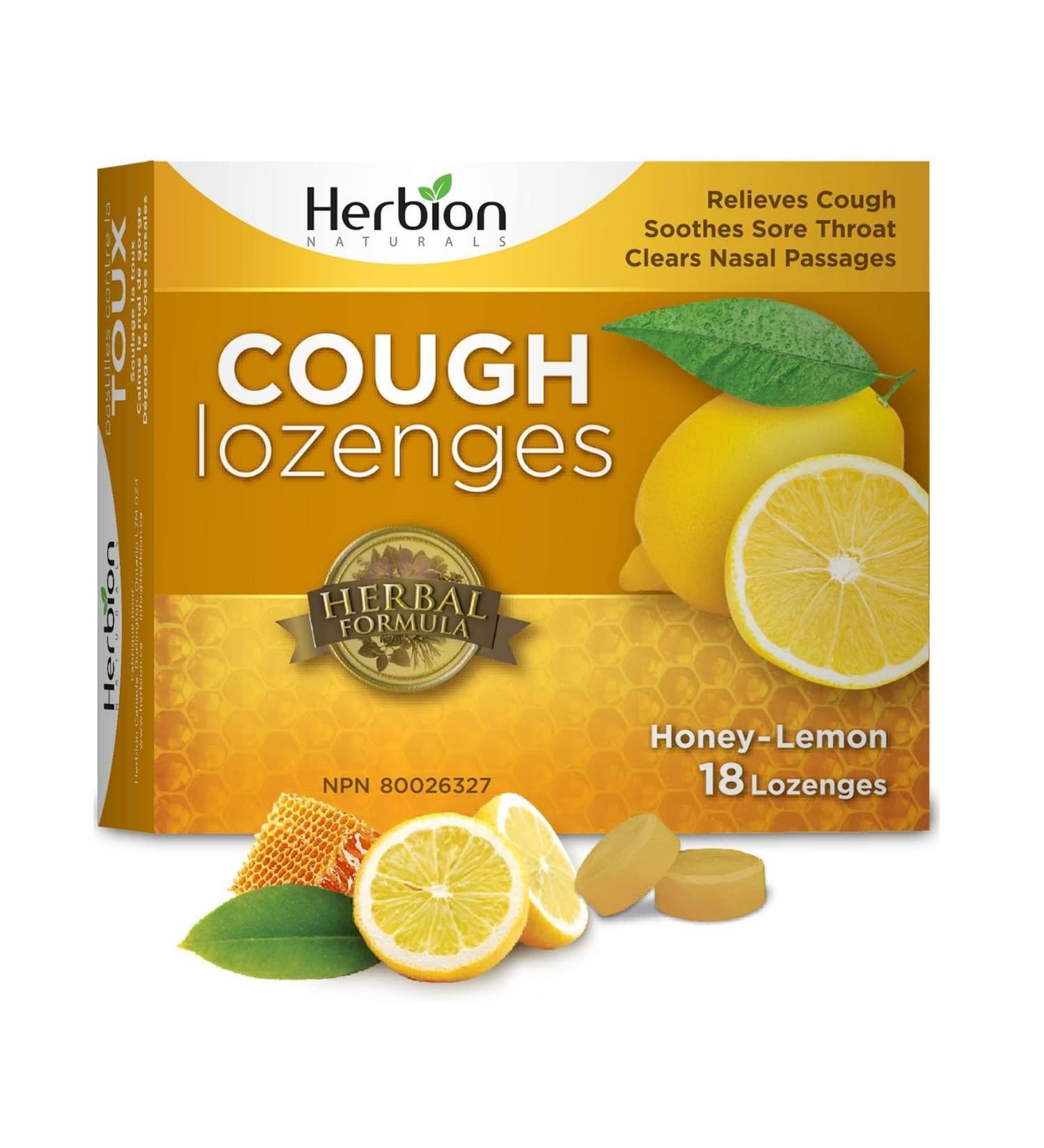 Herbion Naturals Cough Drops Honey Lemon 18 Count - Buy Online on GoSupps.com
