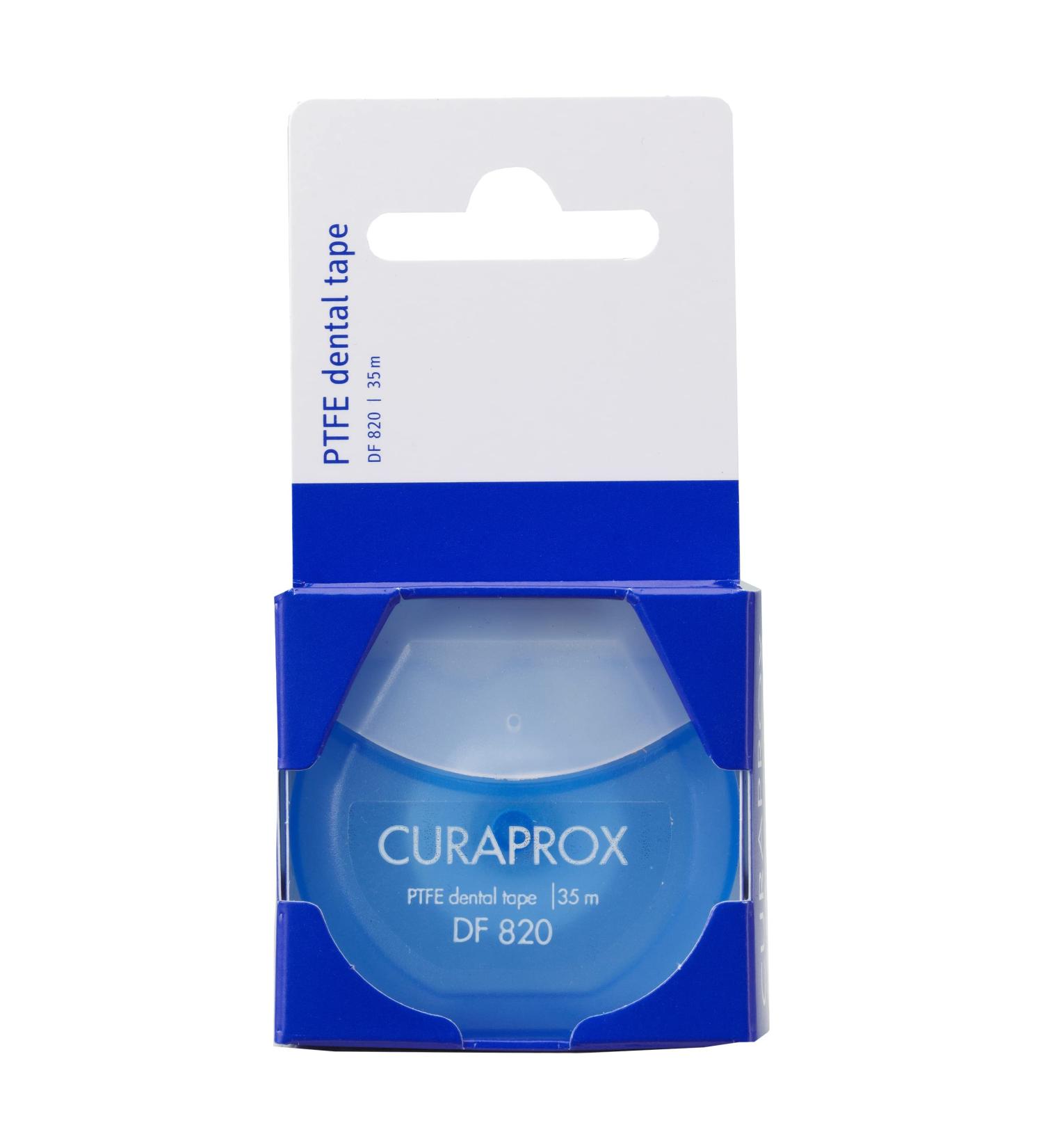 Curaprox Dental Tape DF 820 PTFE - Tear-Resistant Coated Tape for Narrow Gaps 35m Pack | International Shipping - Buy Online on GoSupps.com