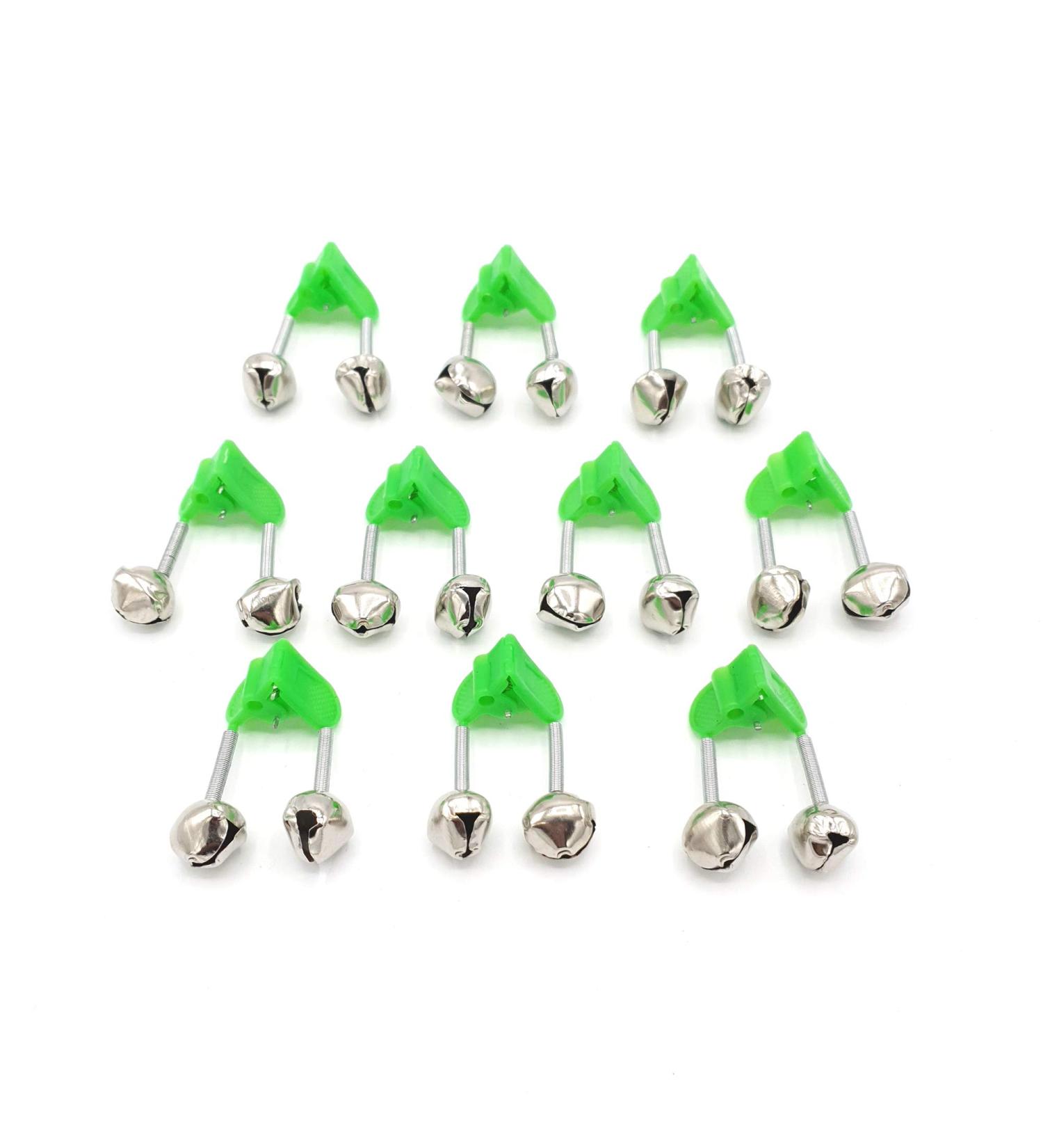 Zite Fishing Eel Bell Clamp Set - 10 Piece Night Fishing Bite Indicator with Glow Stick Holder | Ideal for Catfish - Buy Online on GoSupps.com