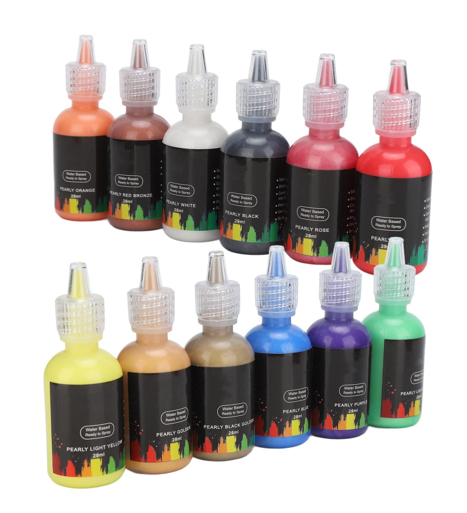 DIY Body Painting Liquid Pigment Set - 12 Bottles | Safe Water-Based Paint for Creative Skin Art & Stage Use - Buy Online on GoSupps.com