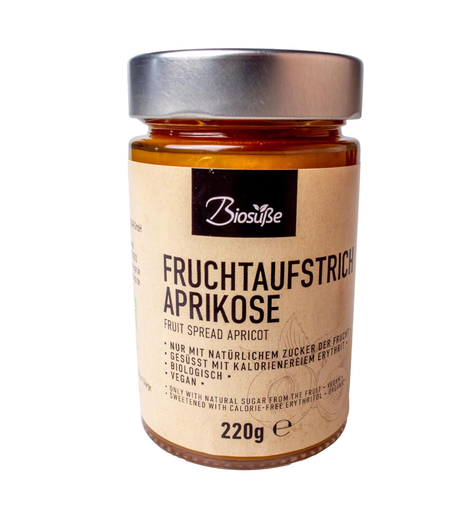 kalorienfreie Biosuße Bios ße Organic apricot pie jar 225 g