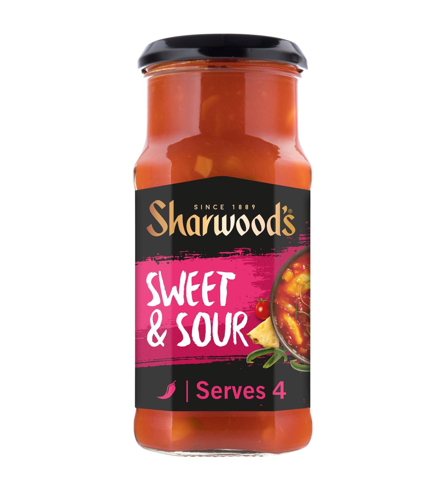 Sharwood's Reduced Sugar Sweet & Sour Cooking Sauce 425g - Delicious and Healthy Option - Buy Online on GoSupps.com