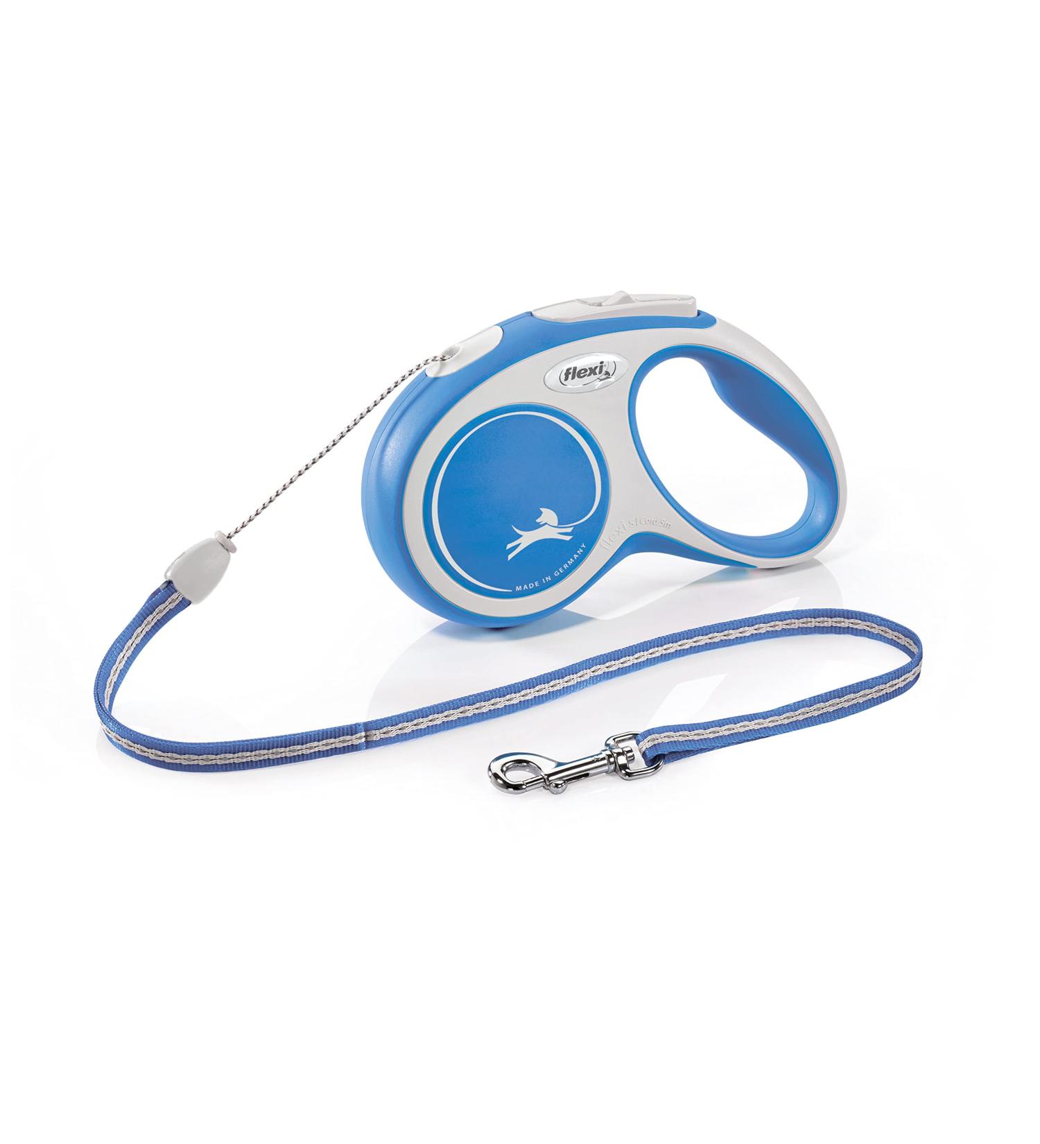 Kerbl Flexi Leash New Comfort - Retractable Dog & Cat Leash - Blue Size S (5m max. 12 kg) - International Shipping Available - Buy Online on GoSupps.com