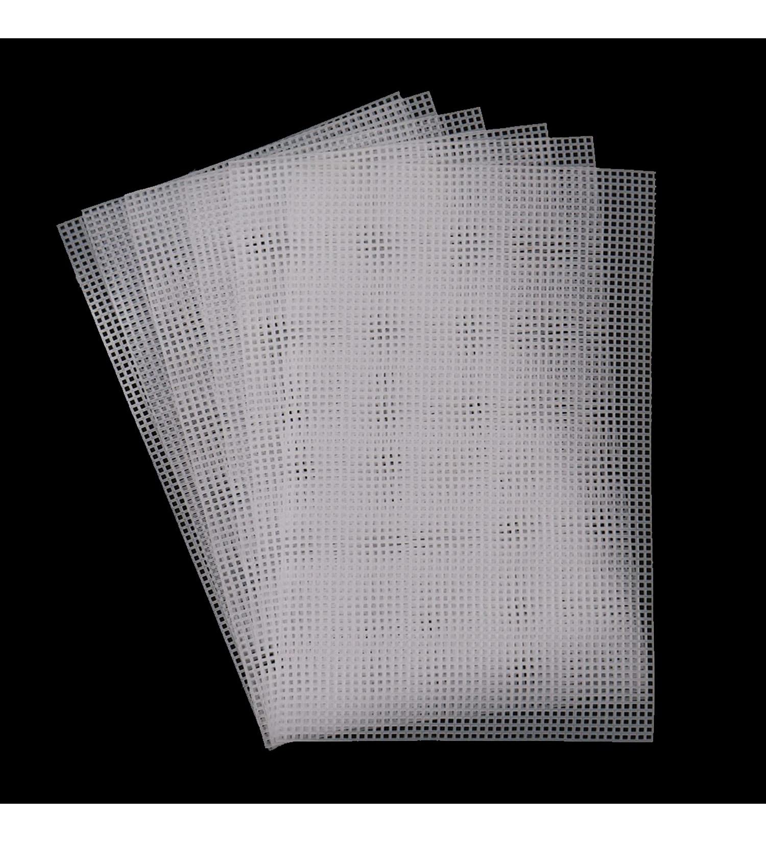 6 Pack Clear Plastic Mesh Canvas Sheets - Large 8x13 Inch Needlepoint Embroidery Blanks - Buy Online on GoSupps.com