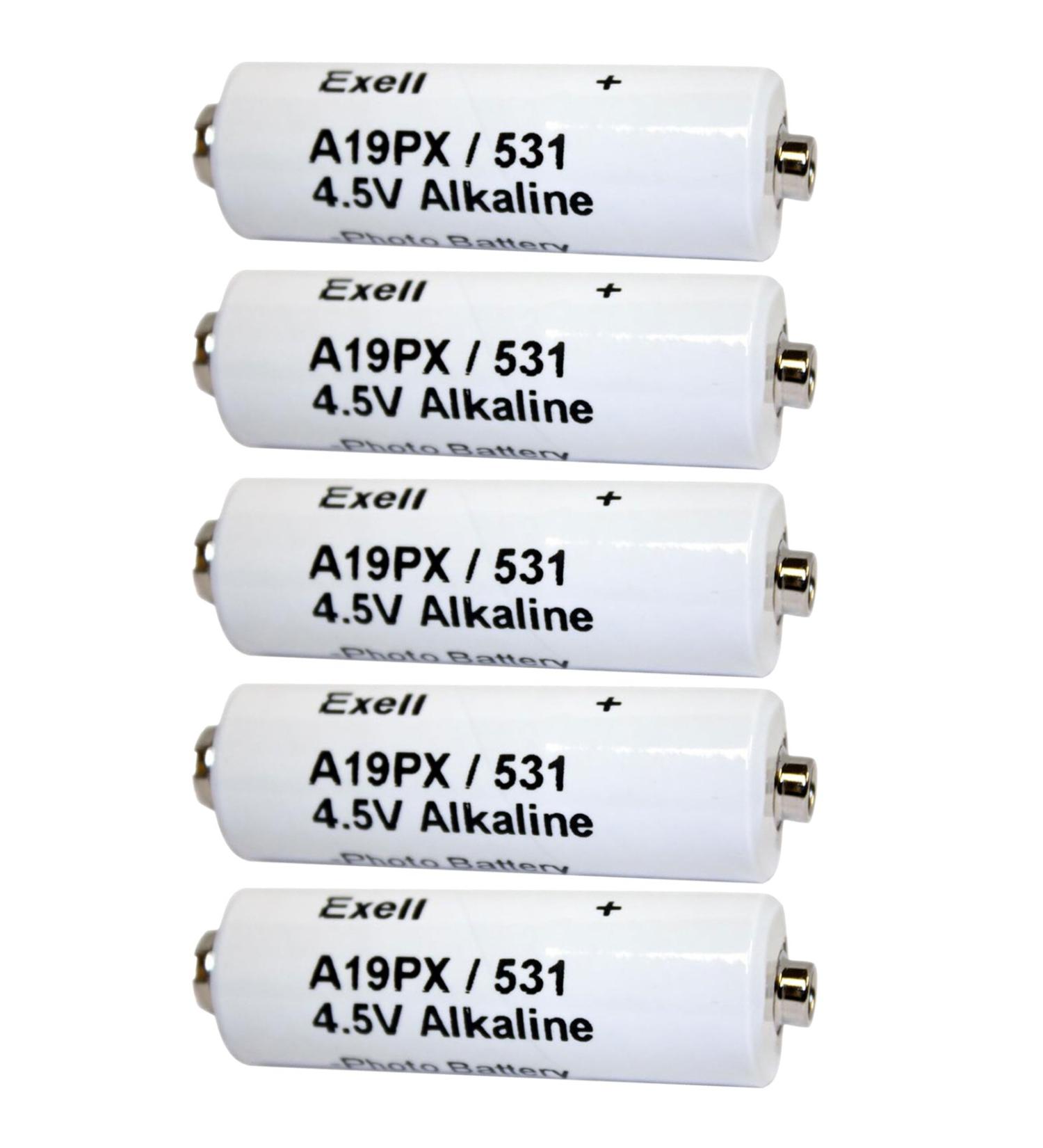5pc Exell A19PX 4.5V Alkaline Battery V19PX 531 RPX19 A19PX EPX19