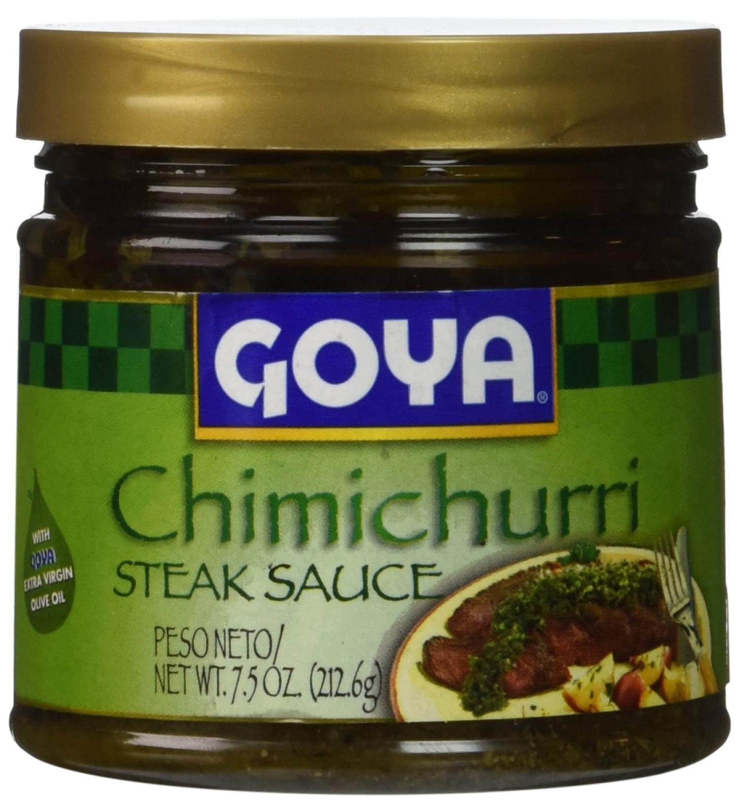 Goya Chimichurri Steak Sauce with Spanish Olive Oil 7.5 oz - Authentic Spanish Flavor for Grilled Meats - Buy Online on GoSupps.com