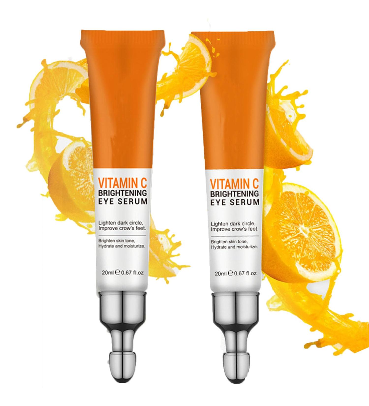Vitamin C Eye Cream for Dark Circles & Puffiness - Advanced Anti-Aging Treatment with Hyaluronic Acid for Men & Women - Buy Online on GoSupps.com