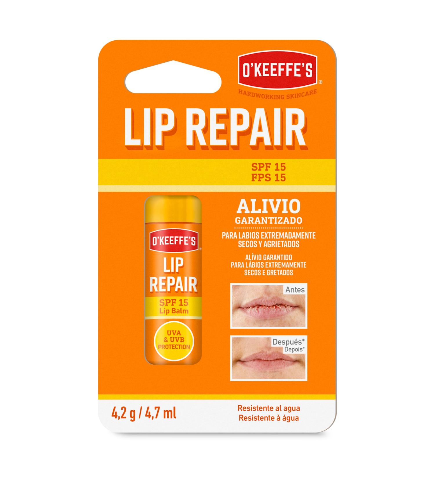  O'Keeffe's O'Keeffe's Lip Repair SPF 15 Lip Balm for Dry and Chapped Lips 24 Hours Hydration - Buy Online on GoSupps.com
