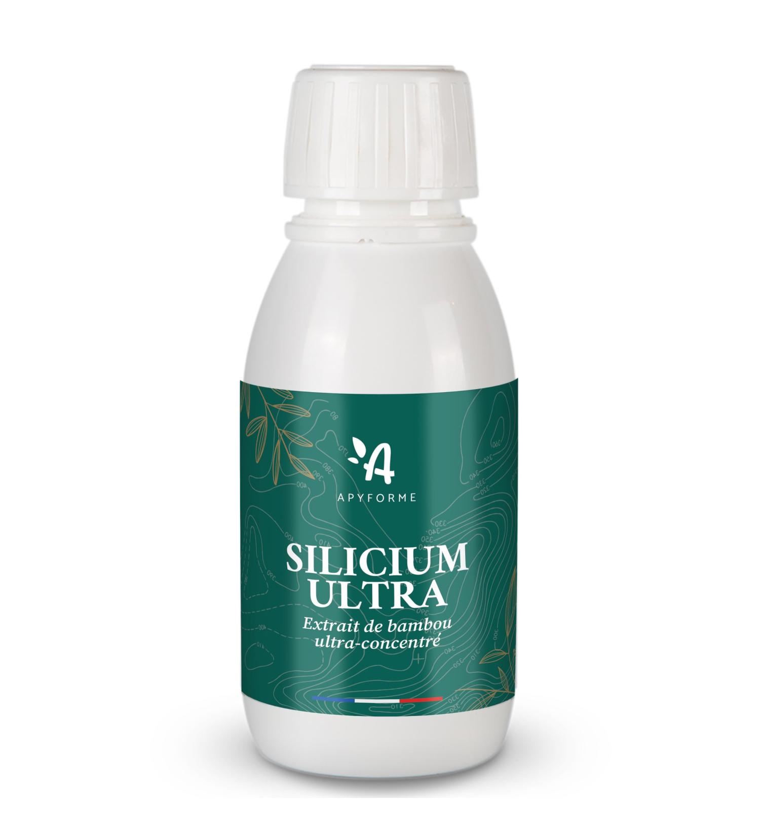 Ultra Organic Silicon 125 ml corresponds to 5 liters of silica 100% French Made and packaged in France by Apyforme - Buy Online on GoSupps.com