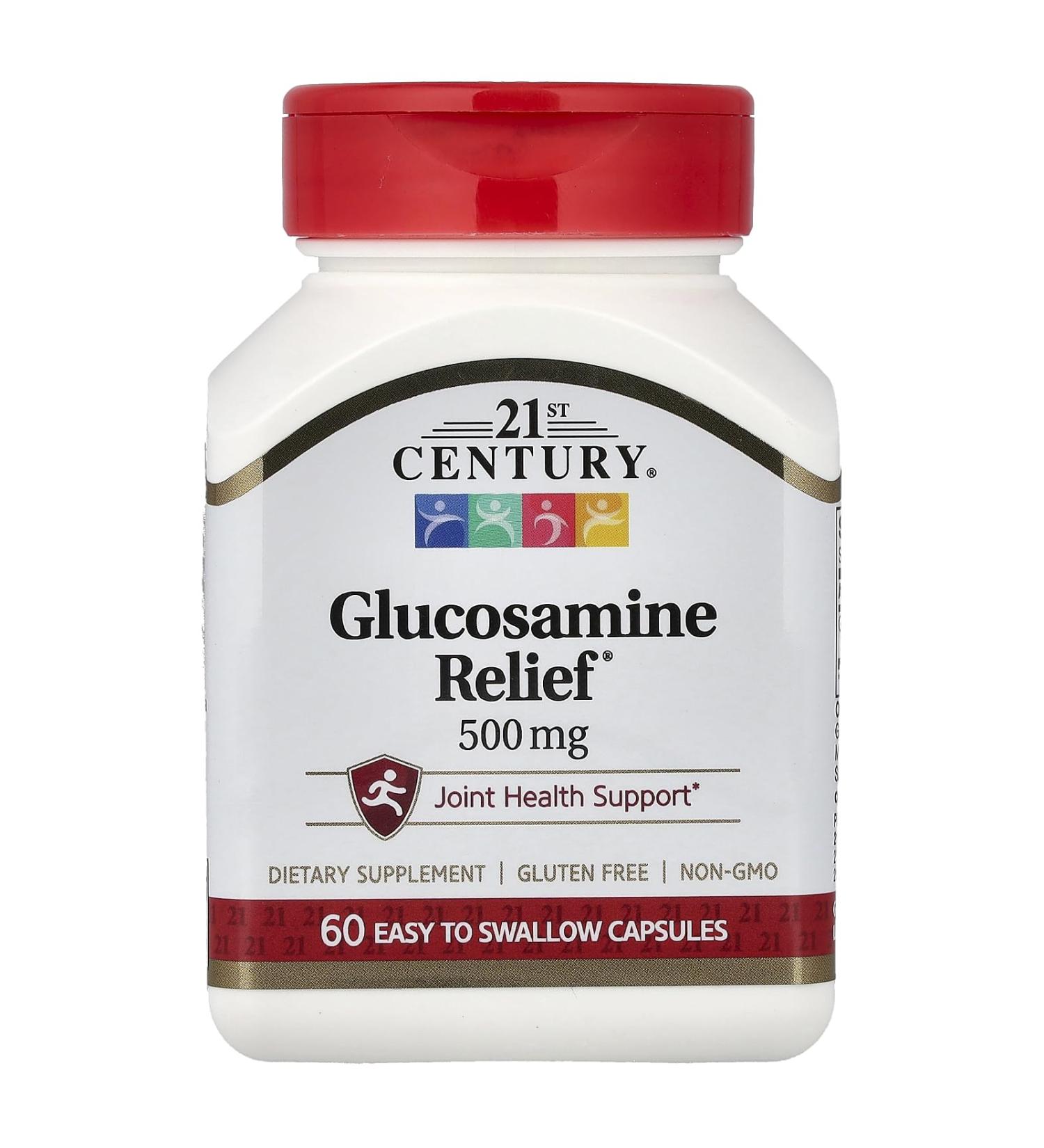 21st Century Glucosamine Relief 500 mg 60 Easy to Swallow Capsules