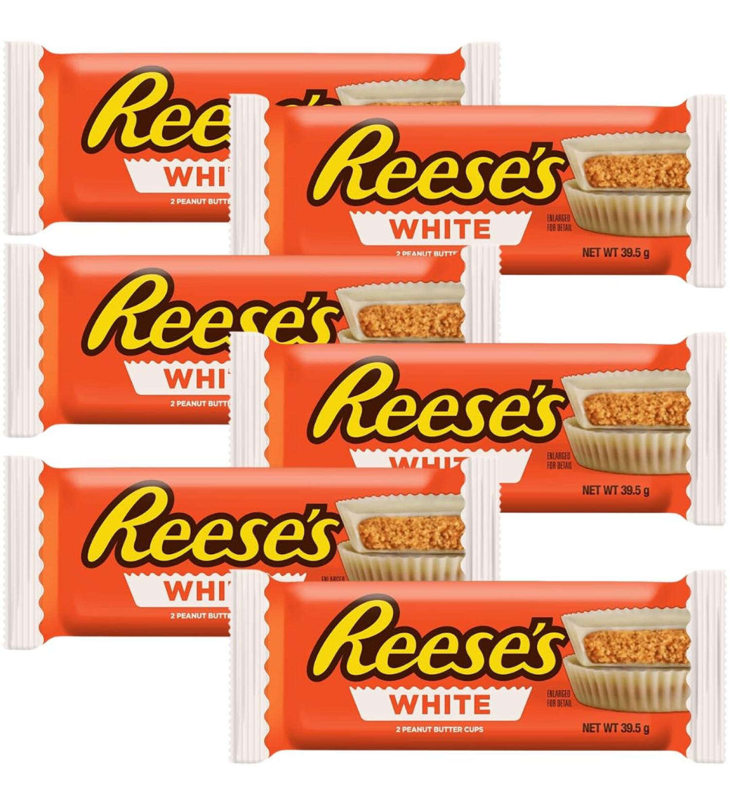 White Chocolate Peanut Bundle With Reese's White Chocolate Peanut Butter Cups 39g (6 Pack) - Buy Online on GoSupps.com