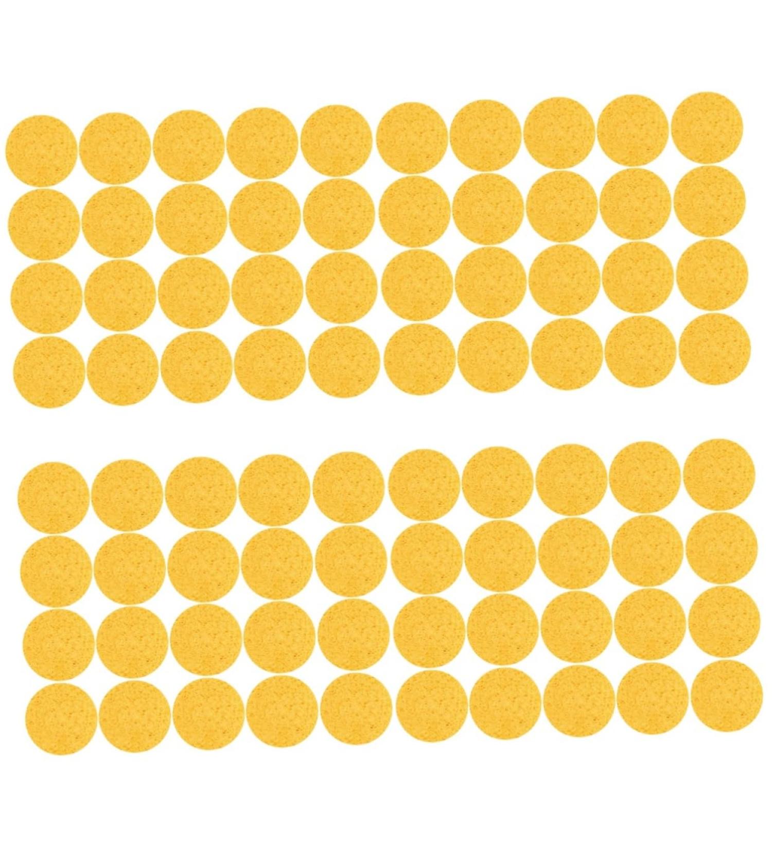 FRCOLOR 80 Pcs Round Makeup Sponges - Exfoliating Face & Cleansing Sponge Set for Makeup Removal | International Shipping Available - Buy Online on GoSupps.com