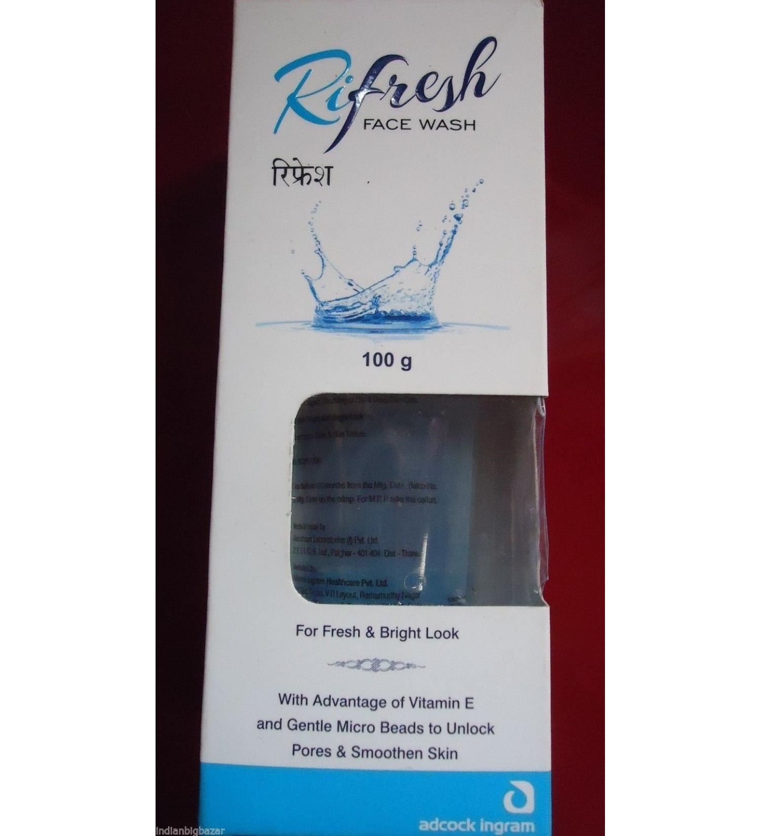 Rifresh Face Wash Fresh & Bright Look Vitamin E Pores & Smoothen Skin 100 gm