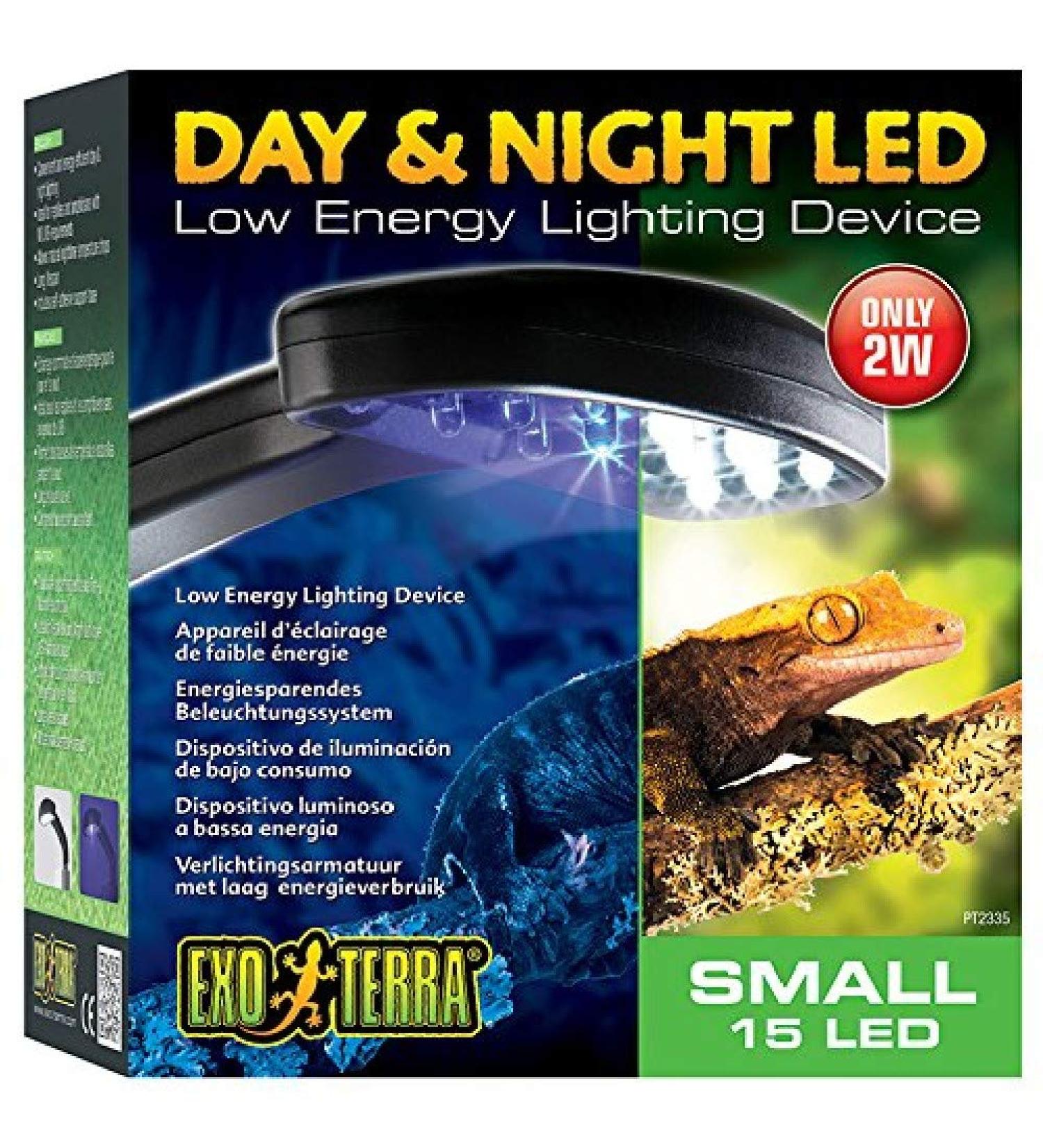 Buy Exo Terra Day and Night LED - Energy-Efficient Lighting with Bracket | Small 15x16.5x7cm | International Shipping Available - Buy Online on GoSupps.com