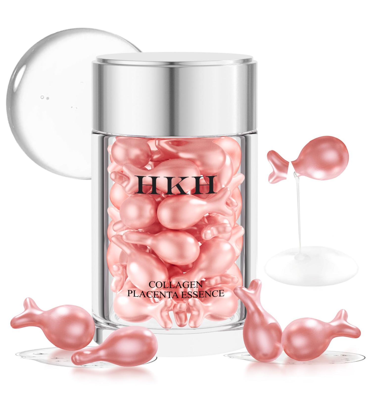 HKH Retinol Serum Capsules for Face: 48 Caps Anti-Aging Wrinkle Skincare Night Serum - Vitamin A & E Facial Oil for Women - Firming Smoothing & Skin Hydration & Moisturization - Travel-Friendly VA Retinol for Evening - Buy Online on GoSupps.com