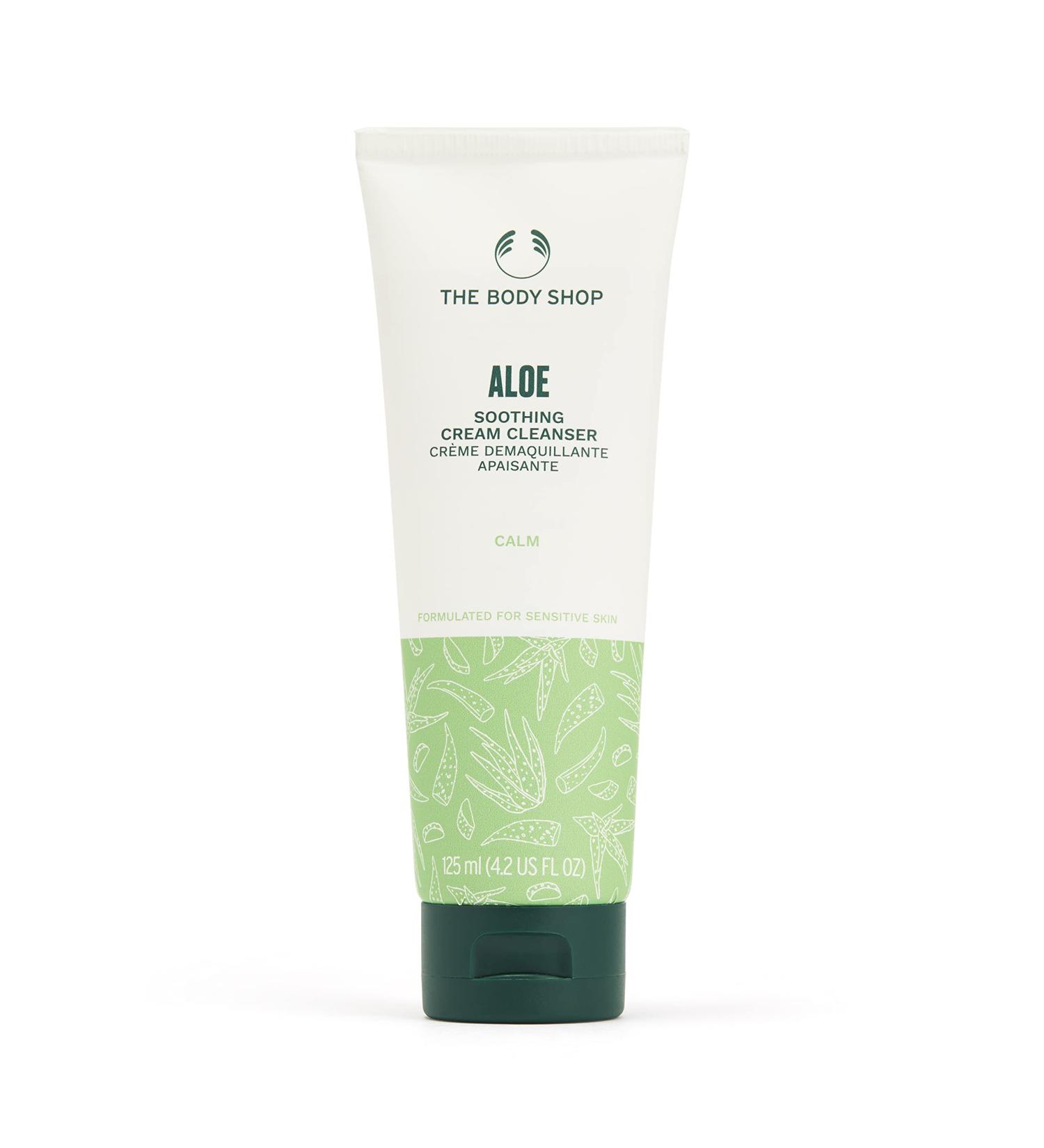 The Body Shop Aloe Vera Cream Cleanser - Vegan 125ml for Sensitive Skin | Shop Internationally - Buy Online on GoSupps.com