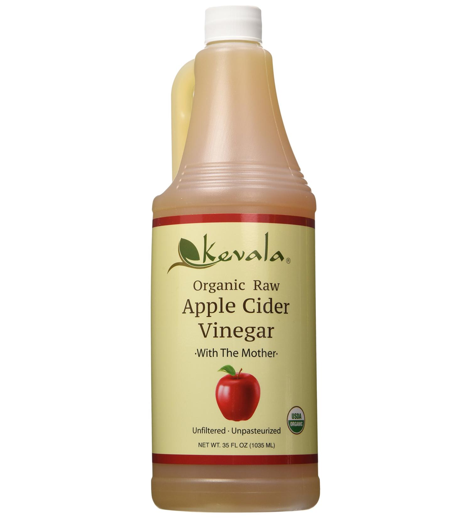 Kevala Organic Apple Cider Vinegar 35oz - Pure, Raw & Unfiltered - Buy Online on GoSupps.com